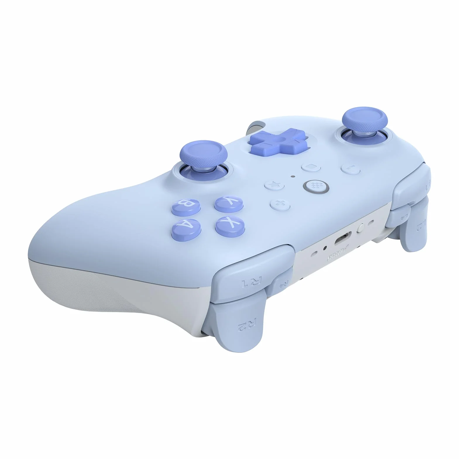 8BitDo Ultimate 2C kontroler Bluetooth do przełącznika, bezprzewodowy kontroler z 6-osiową kontrolą ruchu, wibracjami Rumble, D-Pad i wyrafinowanymi zderzakami, joysticki Halla (niebieski)