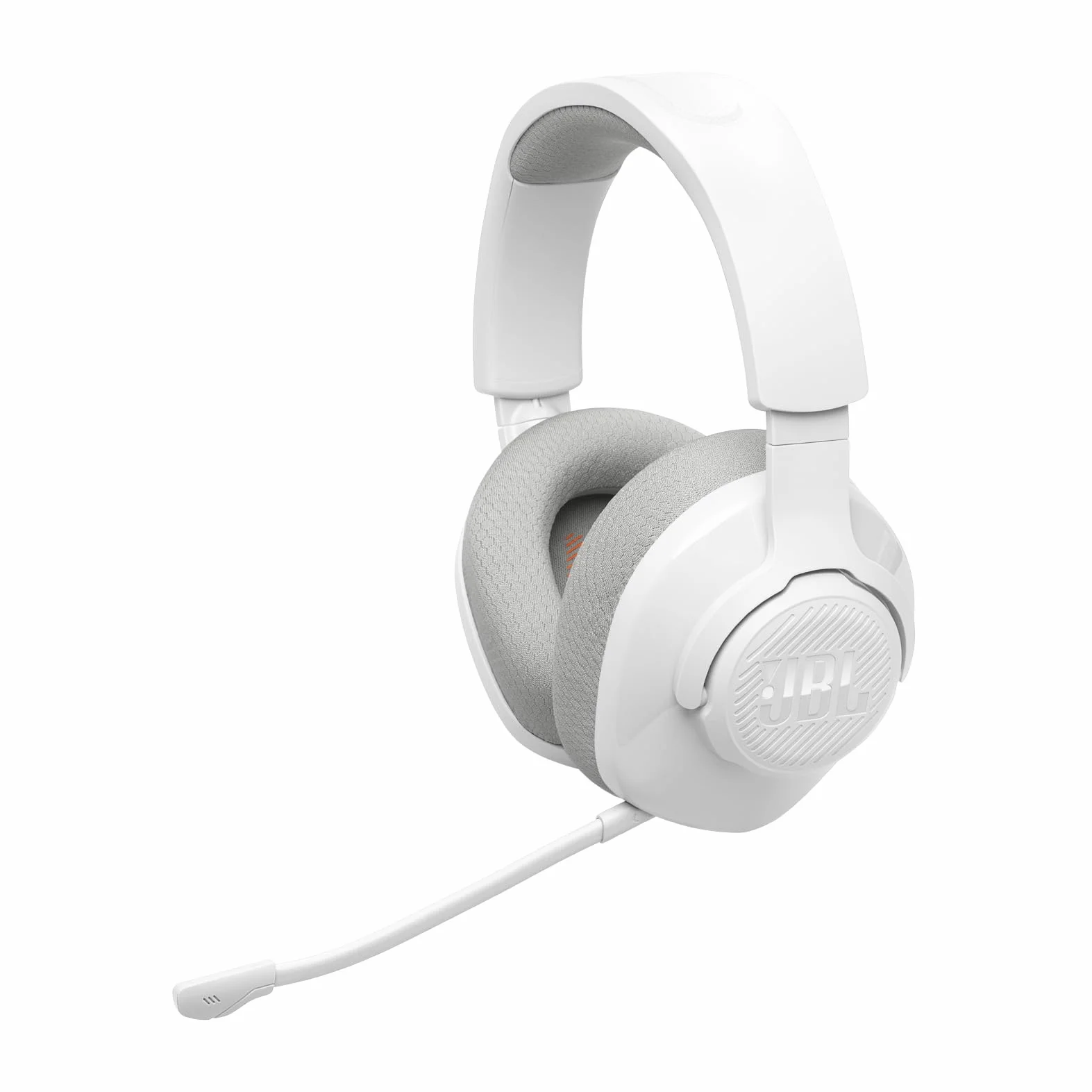 JBL Quantum 360 Słuchawki Bezprzewodowe Nauszne do Gier z Odłączanym Mikrofonem, Opcją Wyciszenia, 2,4 GHz, Bluetooth, 22 H Odtwarzania na Baterii, Kompatybilne z Wieloma Platformami, Białe