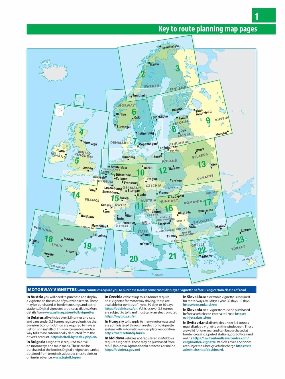 2025 Philip's Easy to Read Multiscale Road Atlas Europe: (A4 Spiral binding)