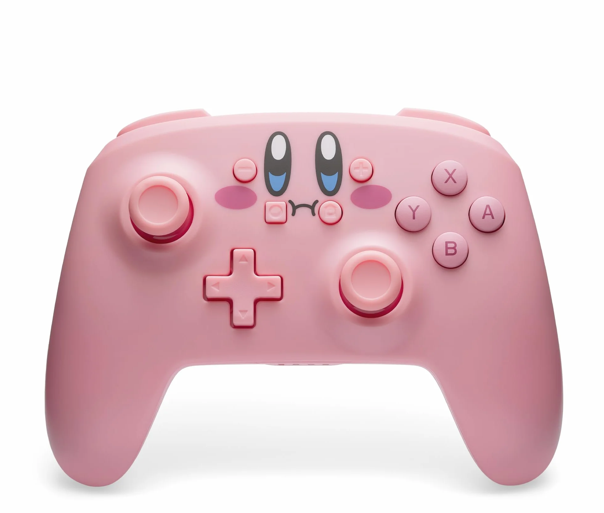 Kontroler bezprzewodowy PowerA do Nintendo Switch - Kirby z pełną buzią, Nintendo Switch - model OLED, Gamepad, kontroler do gier, kontroler Bluetooth, sterowanie ruchem, oficjalna licencja