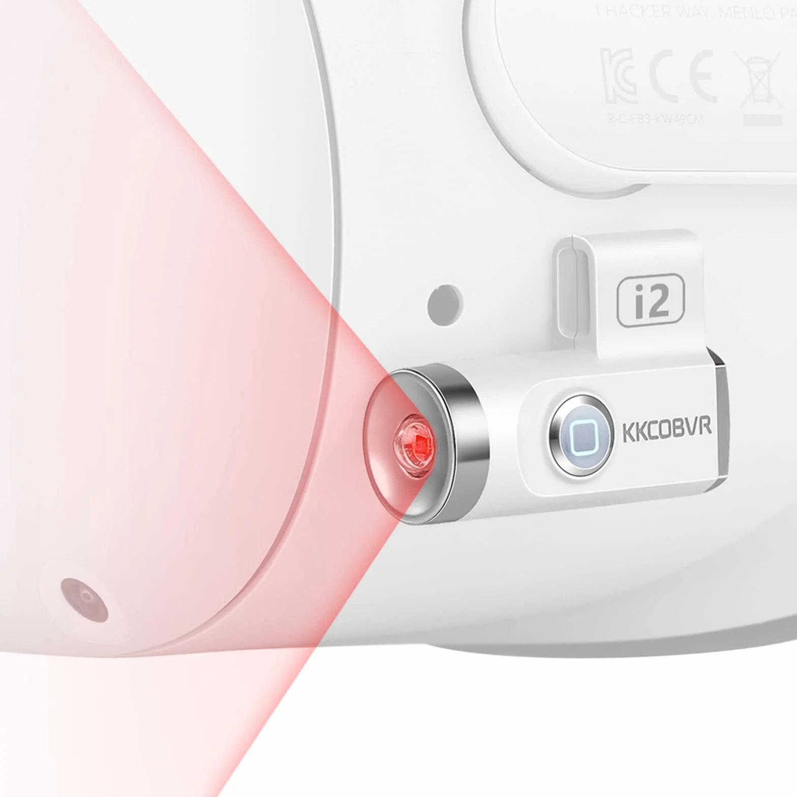 KKCOBVR i2 Wewnętrzny oświetlacz światła kompatybilny z Quest 2 PSVR2 poprawiający światło podczerwone śledzenie czujnika w ciemności