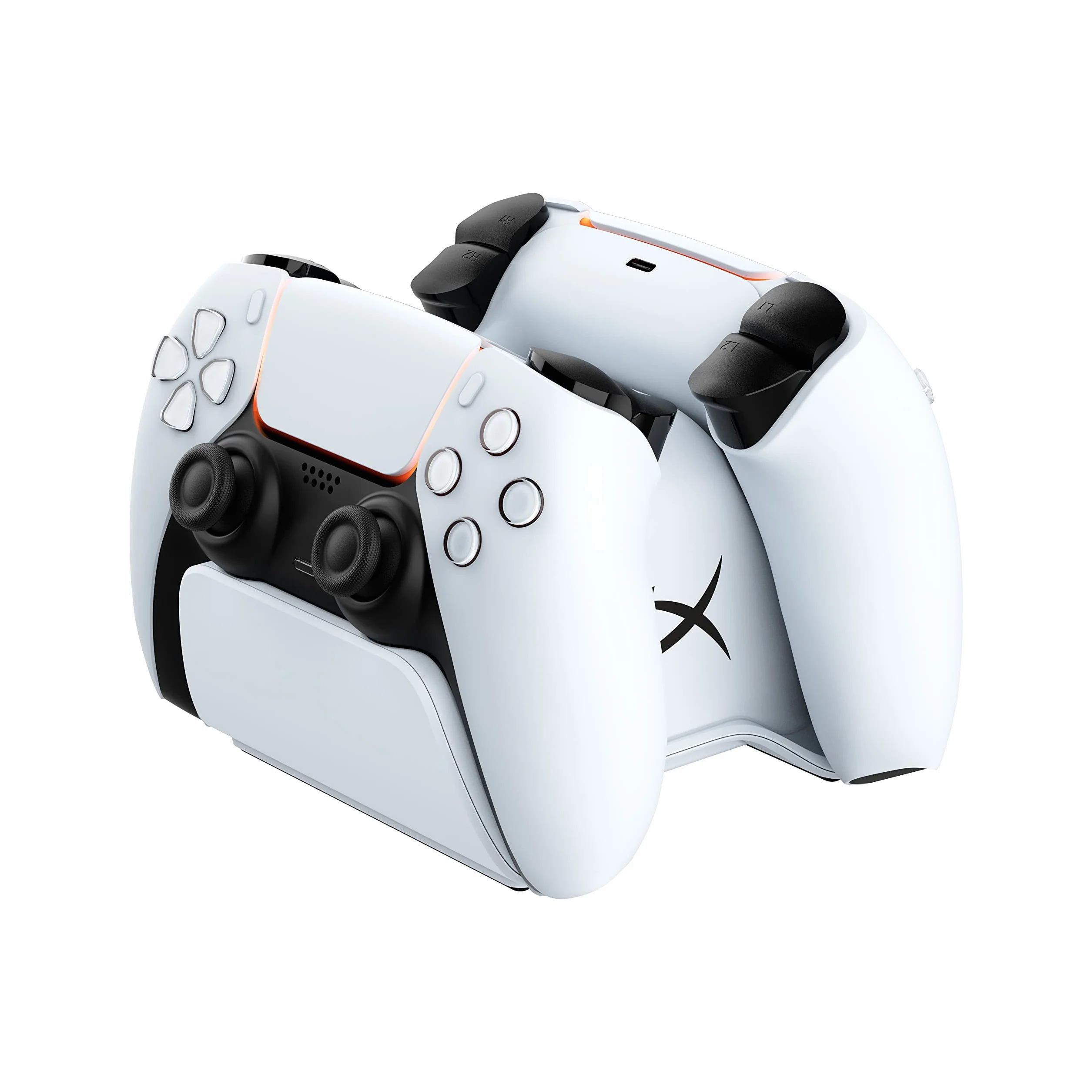 HyperX ChargePlay Duo, stacja ładująca do bezprzewodowych kontrolerów Playstation 5 DualSense, podstawa ważona i bezpieczne dokowanie, kompaktowa konstrukcja, kabel USB-C w zestawie