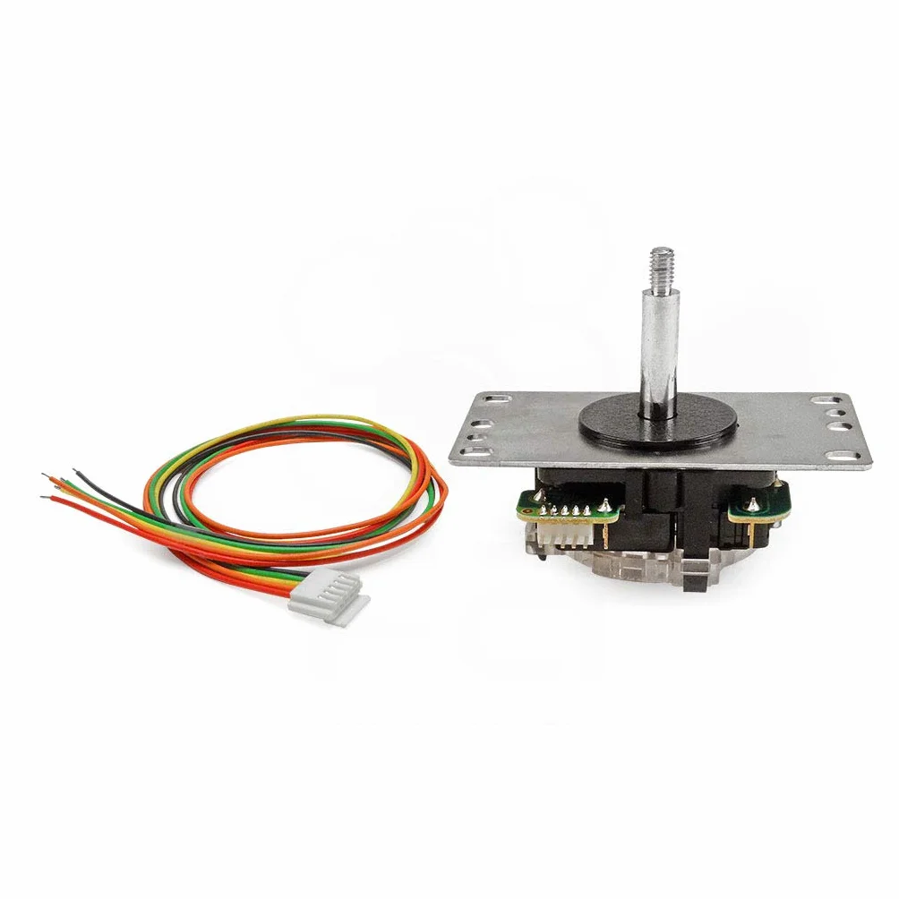 SANWA JLF-TP-8YT oryginalny joystick czarny - do gry Arcade Jamma 4 i 8-drożna regulacja, kompatybilny z joystick turniejowy Catz Mad SF4 (czarna góra kulowa) S@NWA