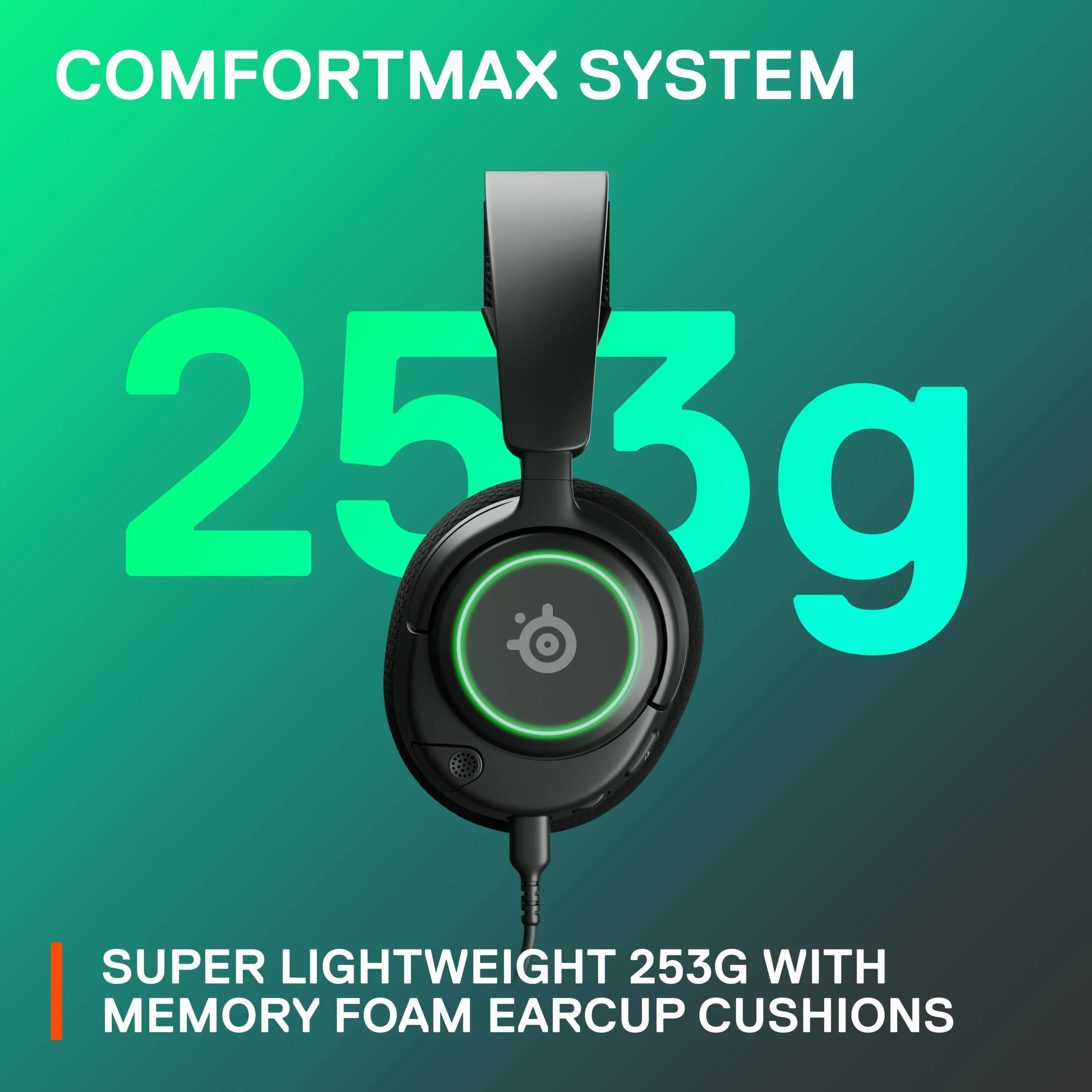SteelSeries Nowy wieloplatformowy zestaw słuchawkowy do gier Arctis Nova 3 - Signature Arctis Sound - mikrofon ClearCast Gen 2 - PC, PS5/PS4, Xbox Series X|S, przełącznik, telefon