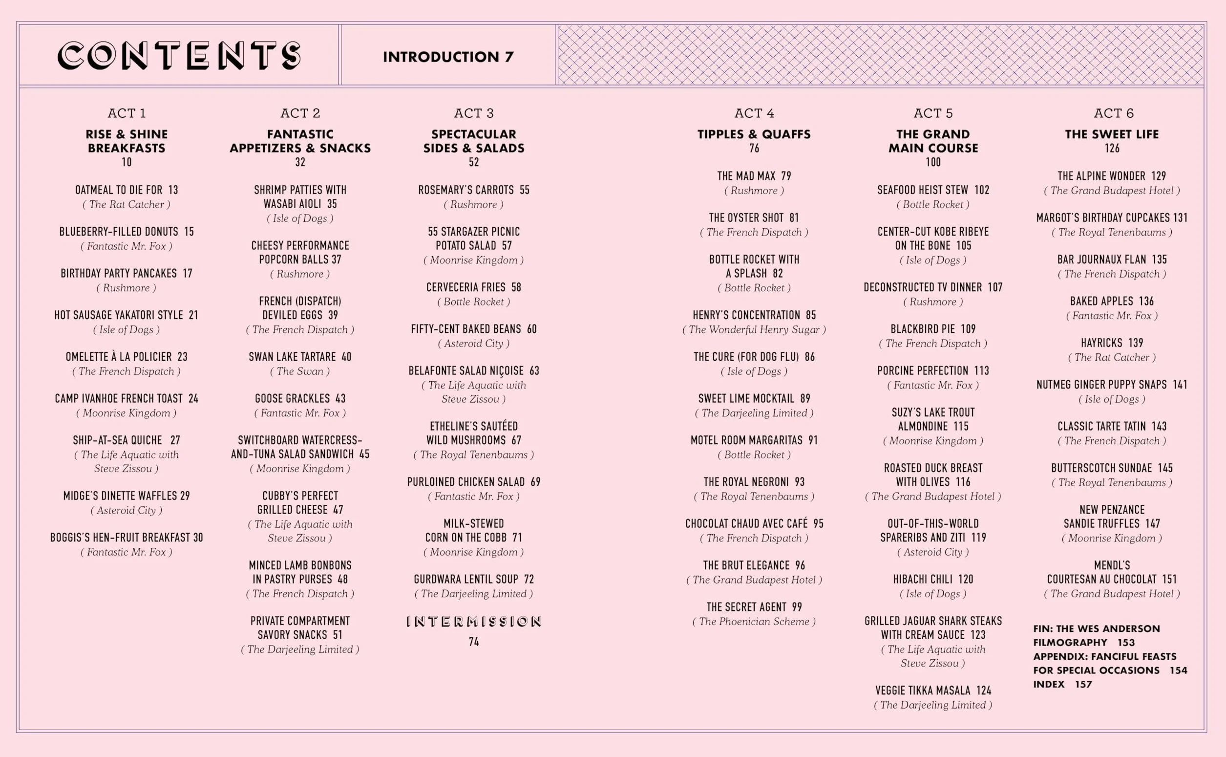 The Wes Anderson Cookbook: Whimsical Recipes Inspired by the Director and His Films