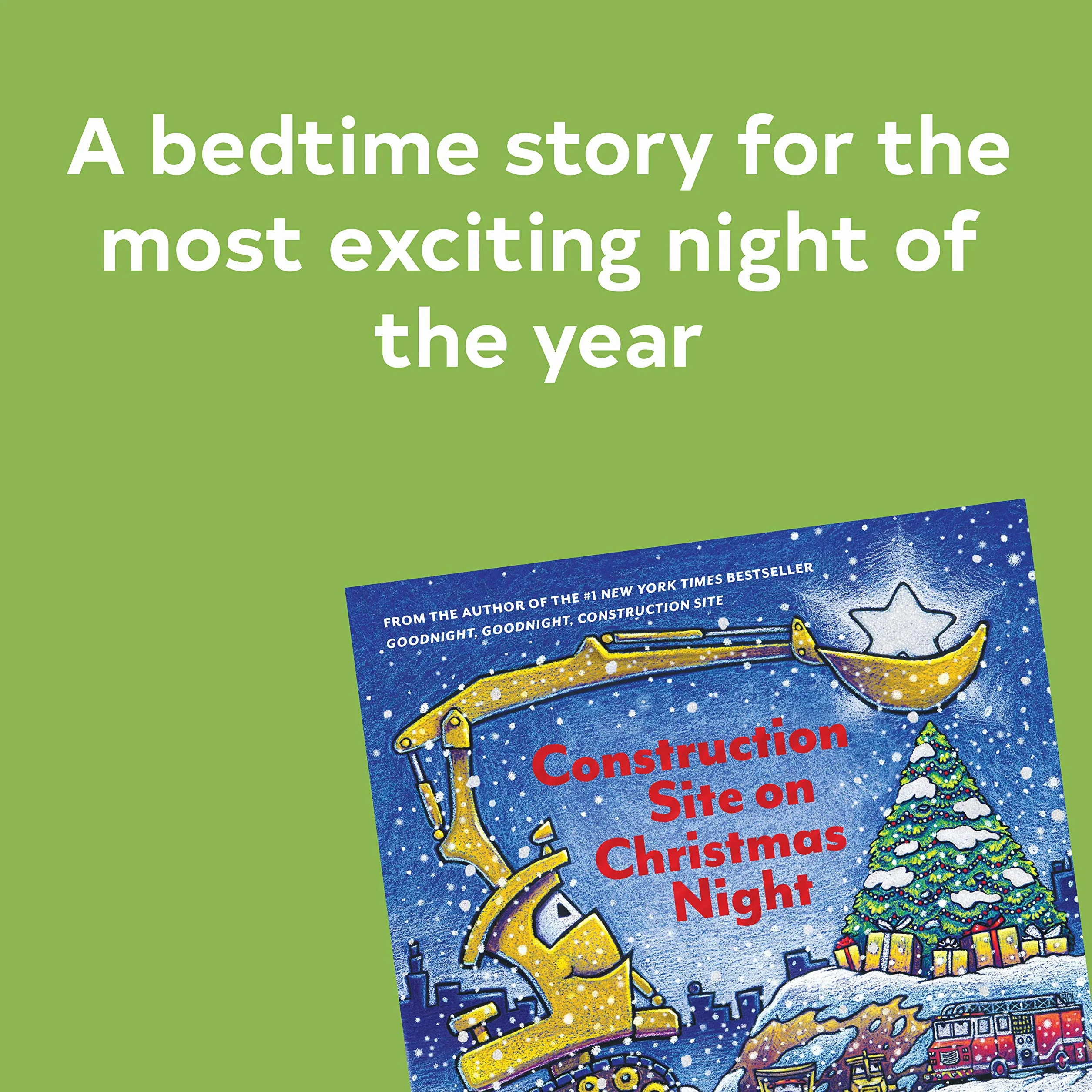 Construction Site on Christmas Night: (Christmas Book for Kids, Children's Book, Holiday Picture Book)