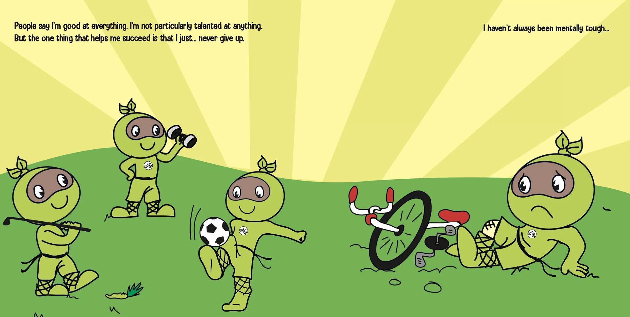 Gritty Ninja: A Children’s Book About Dealing with Frustration and Developing Perseverance: 12