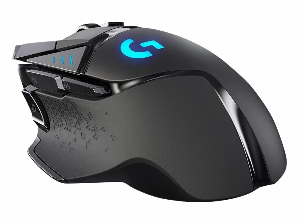 Logitech G G502 LIGHTSPEED Bezprzewodowa mysz gamingowa, czujnik HERO 25K, 25 600 DPI, 11 programowalnych przycisków, długi czas pracy na baterii, kompatybilna z POWERPLAY, PC/Mac – czarna