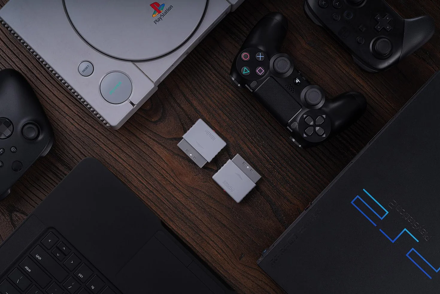 8Bitdo Odbiornik retro Bluetooth do PS1 PS2 Windows Xbox Switch Pro PS5 PS4