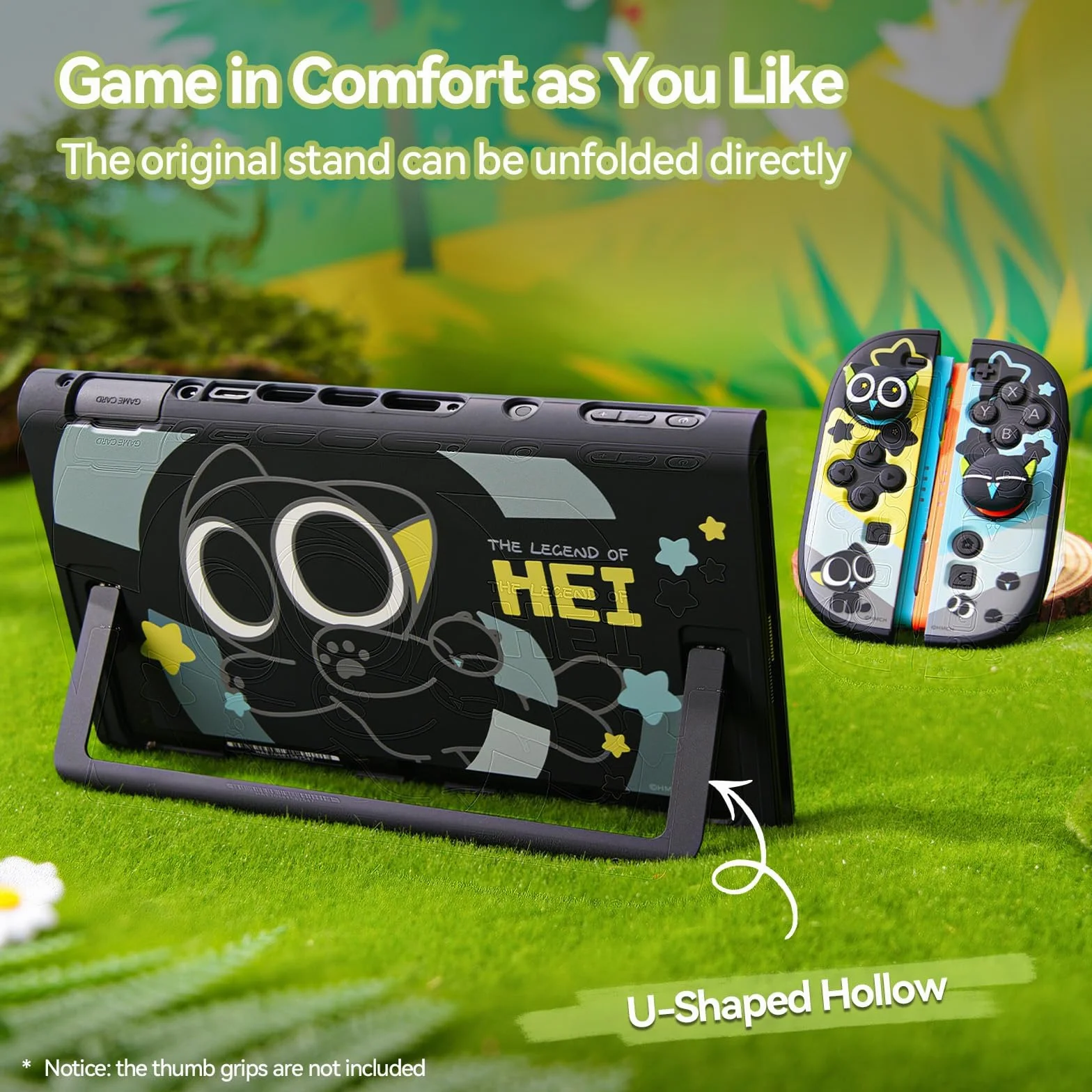 GeekShare Etui ochronne kompatybilne z Switch 2, twarda, wąska, dokująca obudowa PC kompatybilna z konsolą do gier Switch 2025 i kontrolerami joysticka - seria HEI