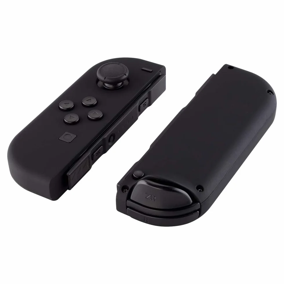 eXtremeRate Soft Touch Grip Czarny Obudowa Kontrolera z Przyciskami do Switch & Switch OLED