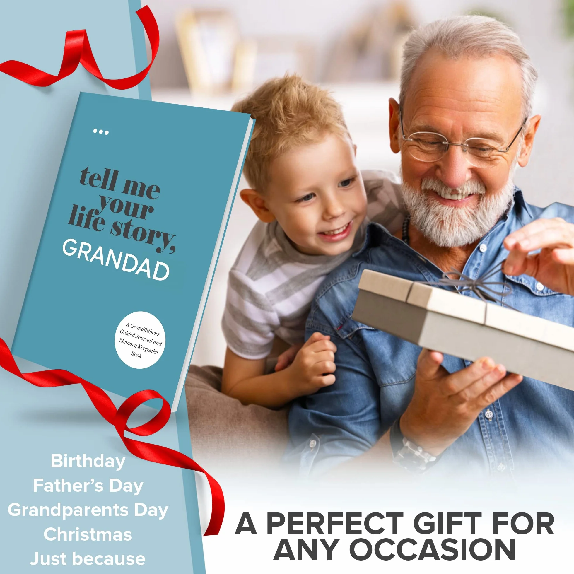 Tell Me Your Life Story, Grandad: A Grandfather’s Guided Journal and Memory Keepsake Book