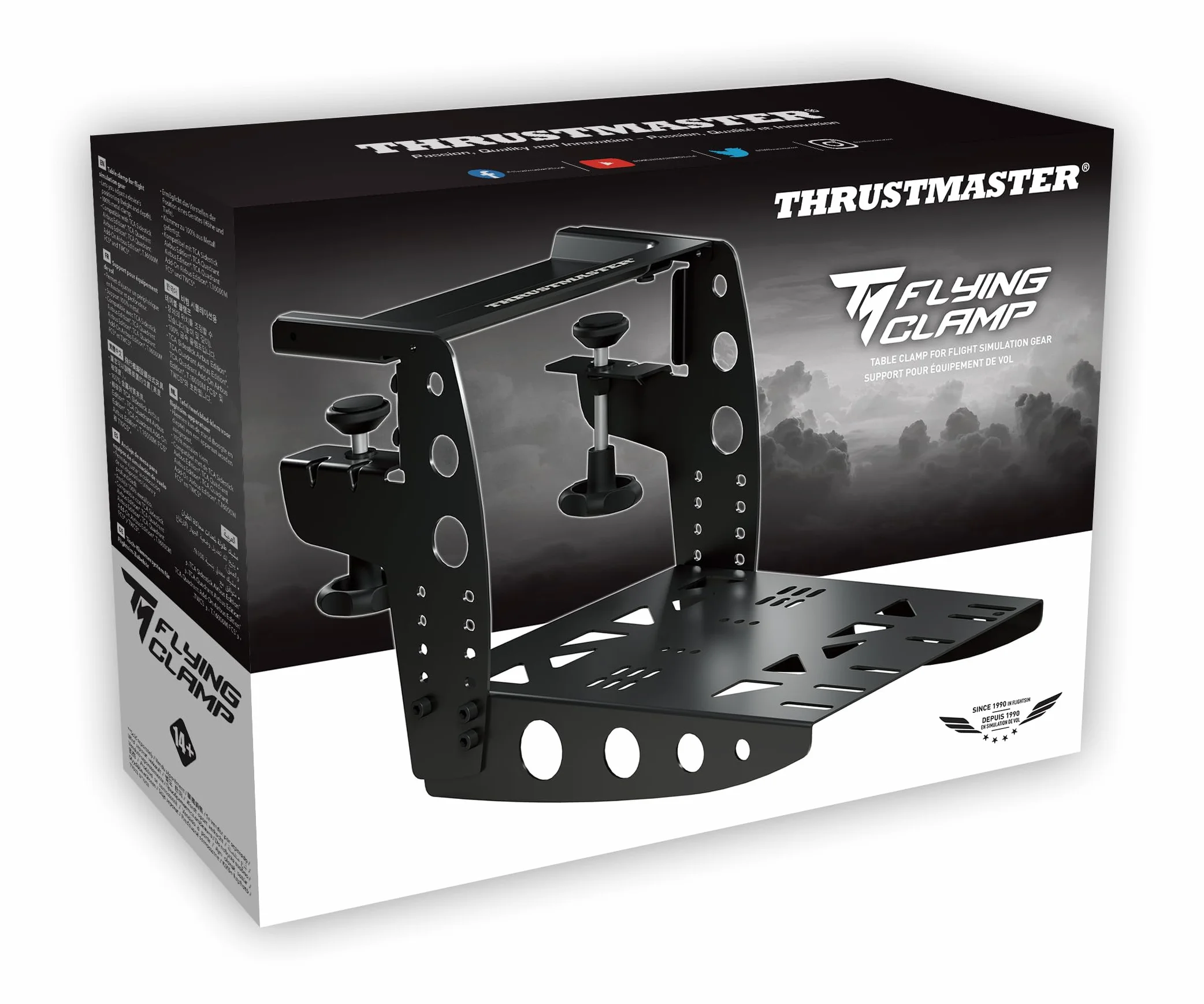 Thrustmaster TM Flying Clamp — w pełni metalowy zacisk do biurek i stołów przeznaczony do używania z akcesoriami PC