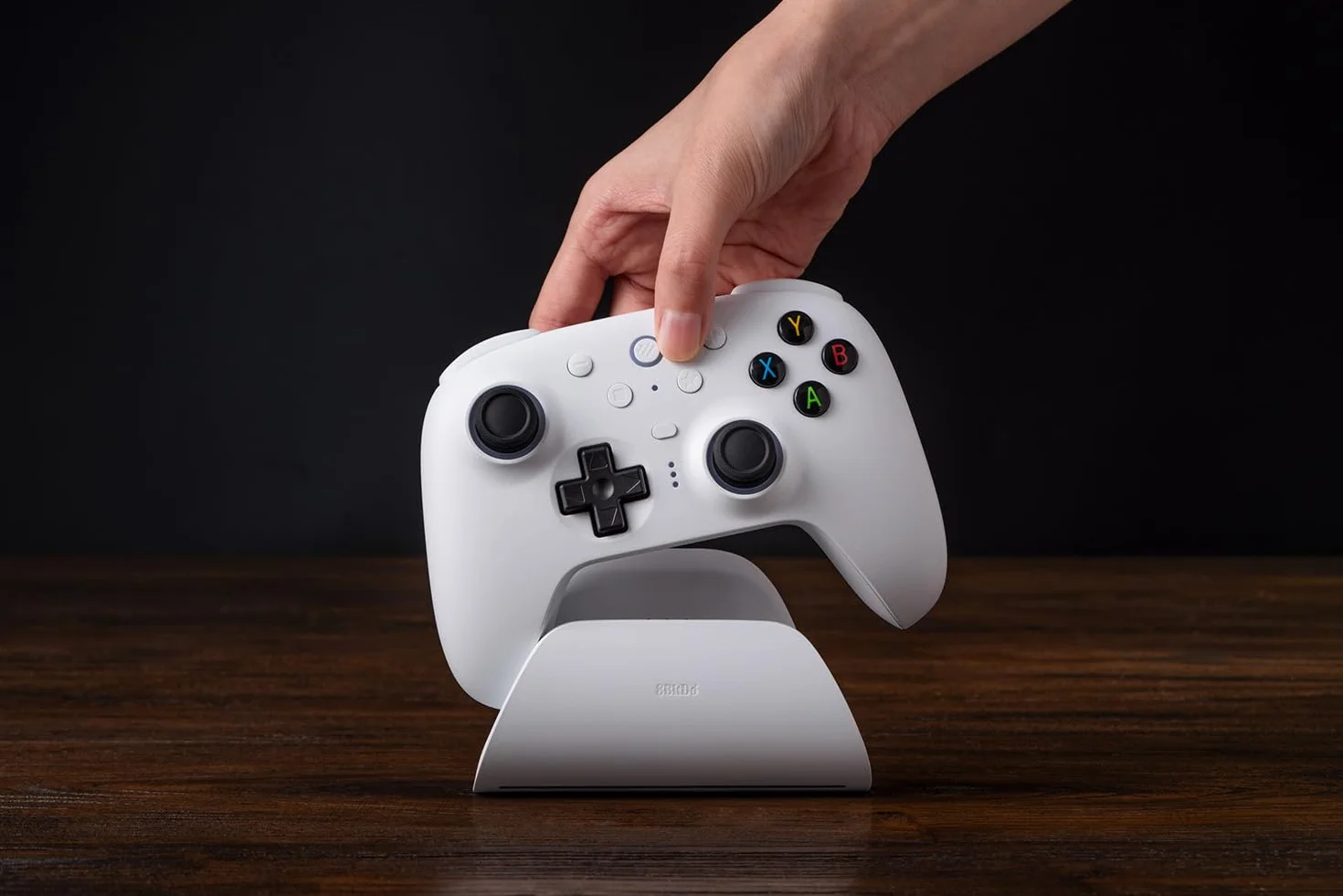 8BitDo Ultimate 2 Wireless Controller for Windows PC, Apple, Steam & Android, Gaming Controller with TMR Joysticks, Hall/Tactile Triggers, 1000Hz Polling Rate, White