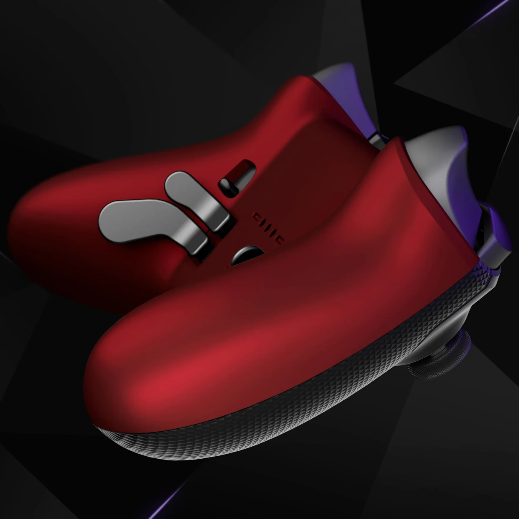eXtremeRate Zapasowa dolna obudowa do kontrolera Xbox Elite Series 2, niestandardowa szkarłatna czerwona tylna obudowa do kontrolera bezprzewodowego Xbox Elite Series 2 Core Model 1797 - BEZ