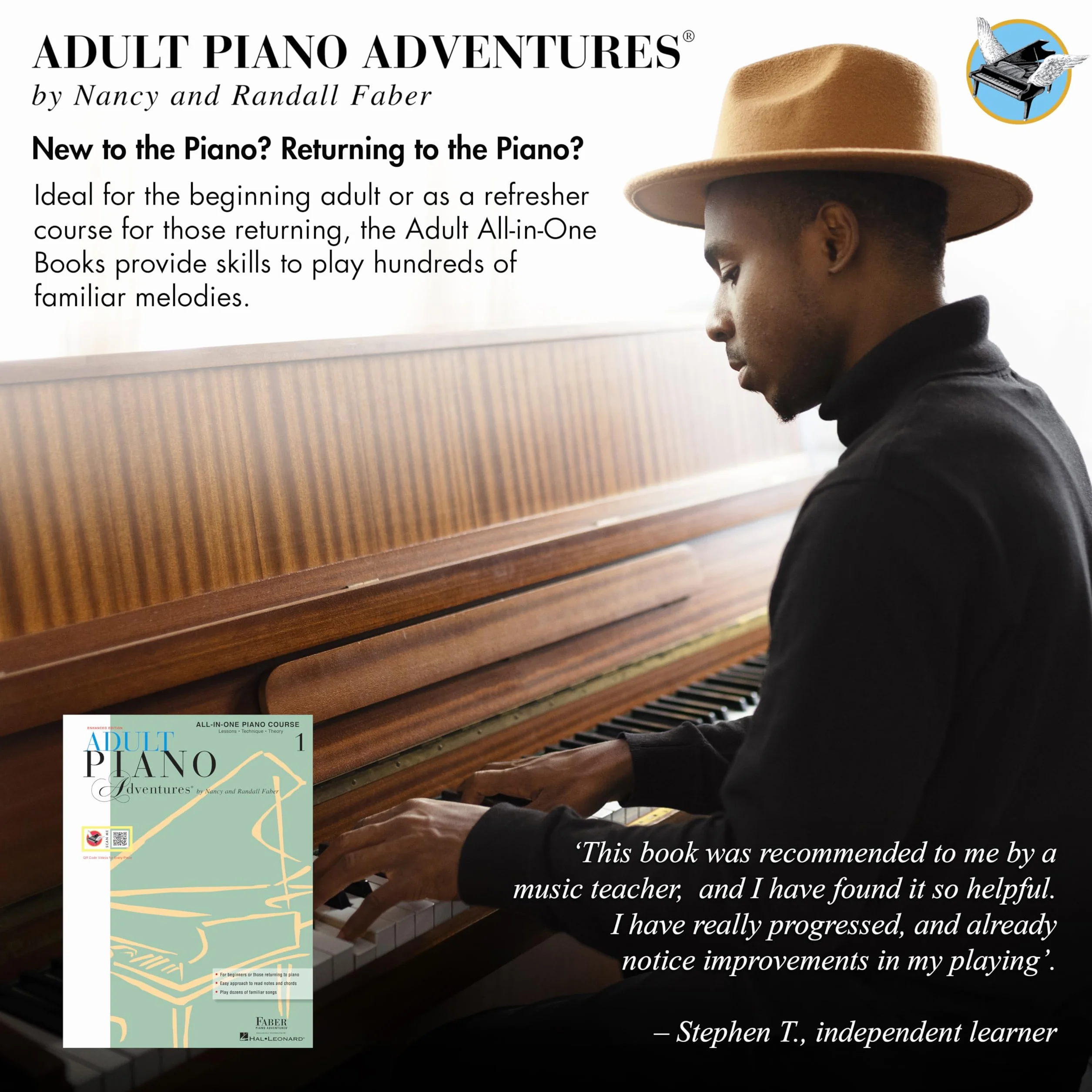 Adult piano adventures all-in-one lesson book 1 piano +enregistrements online: Book with Media Online
