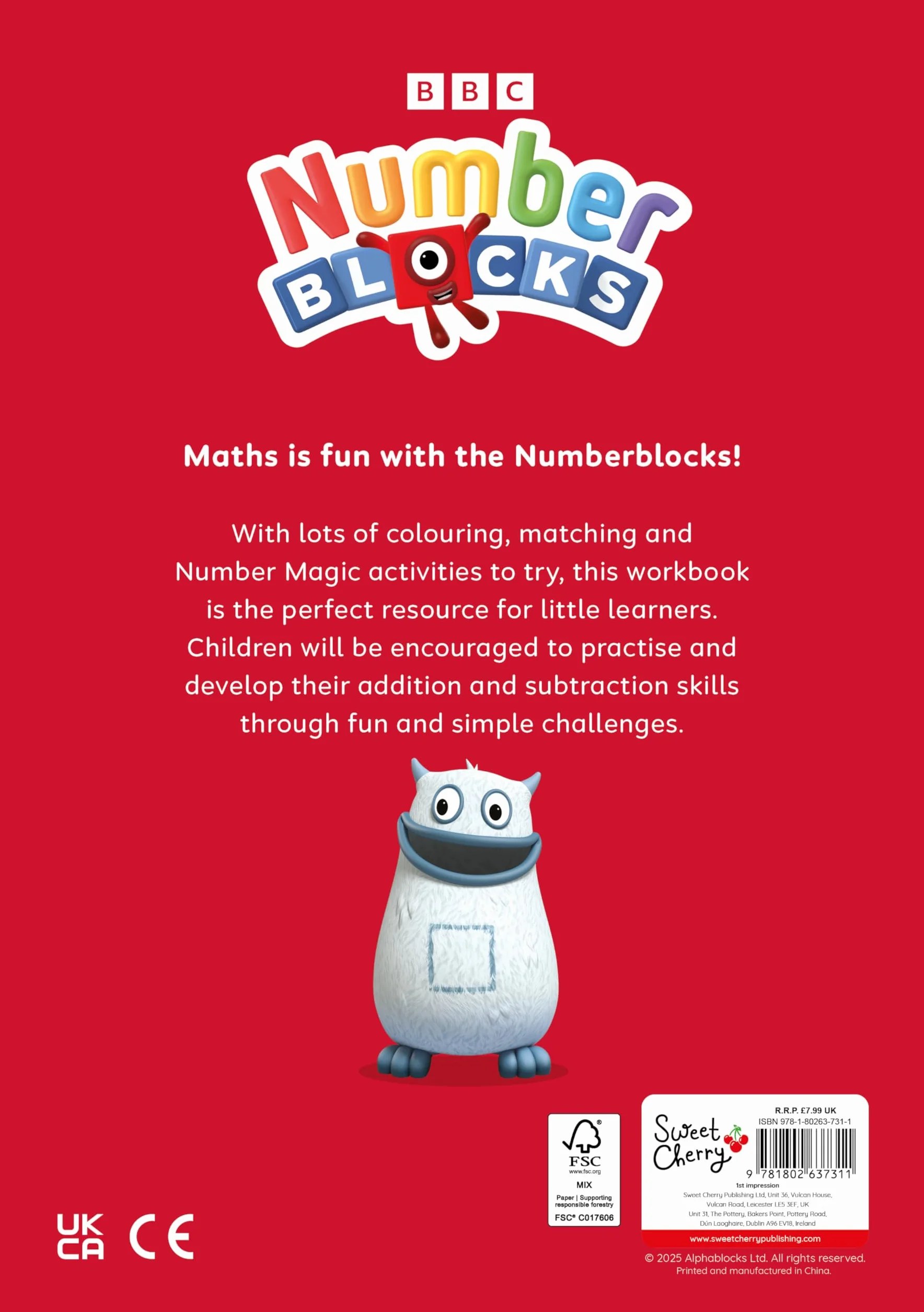 Numberblocks Adding and Subtracting (Red Level Workbook): 2