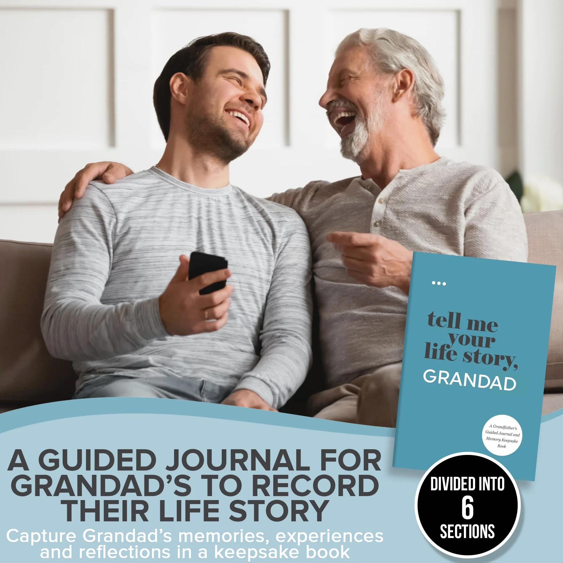 Tell Me Your Life Story, Grandad: A Grandfather’s Guided Journal and Memory Keepsake Book