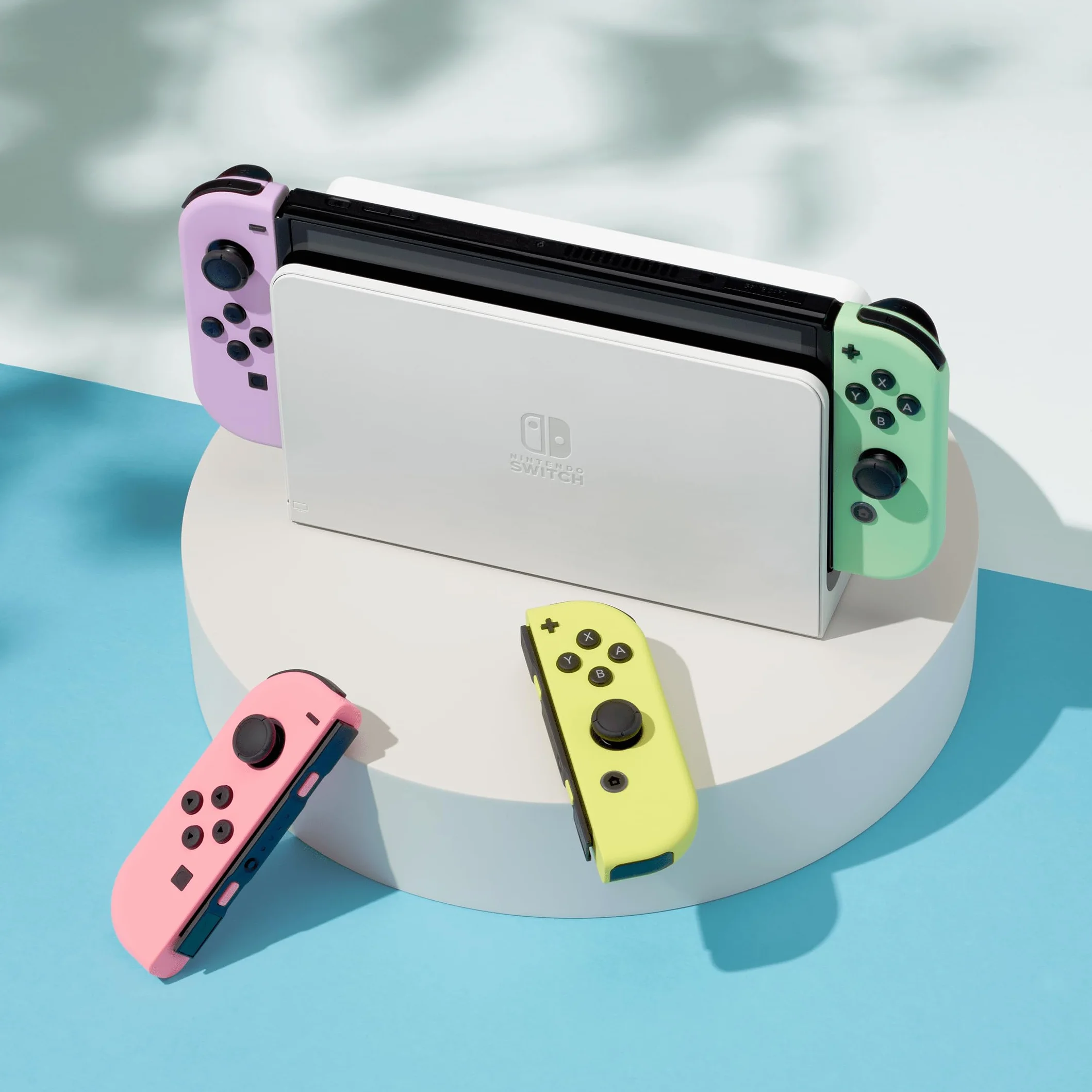 Nintendo Switch Kontrolery Zielony Fioletowy 2 Sztuki