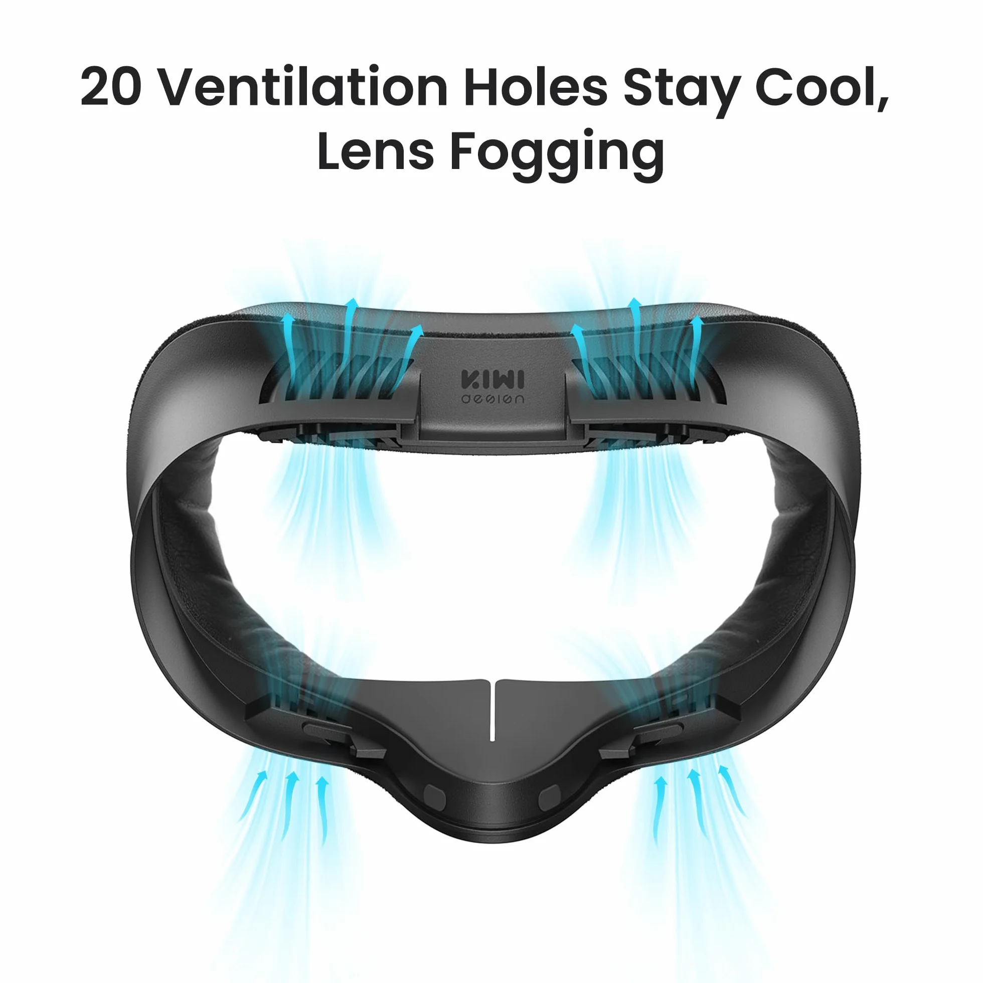 KIWI design Podkładki na twarz z interfejsem twarzy V4 kompatybilne z Oculus/Meta Quest 3S, nie są kompatybilne z Meta Quest 3