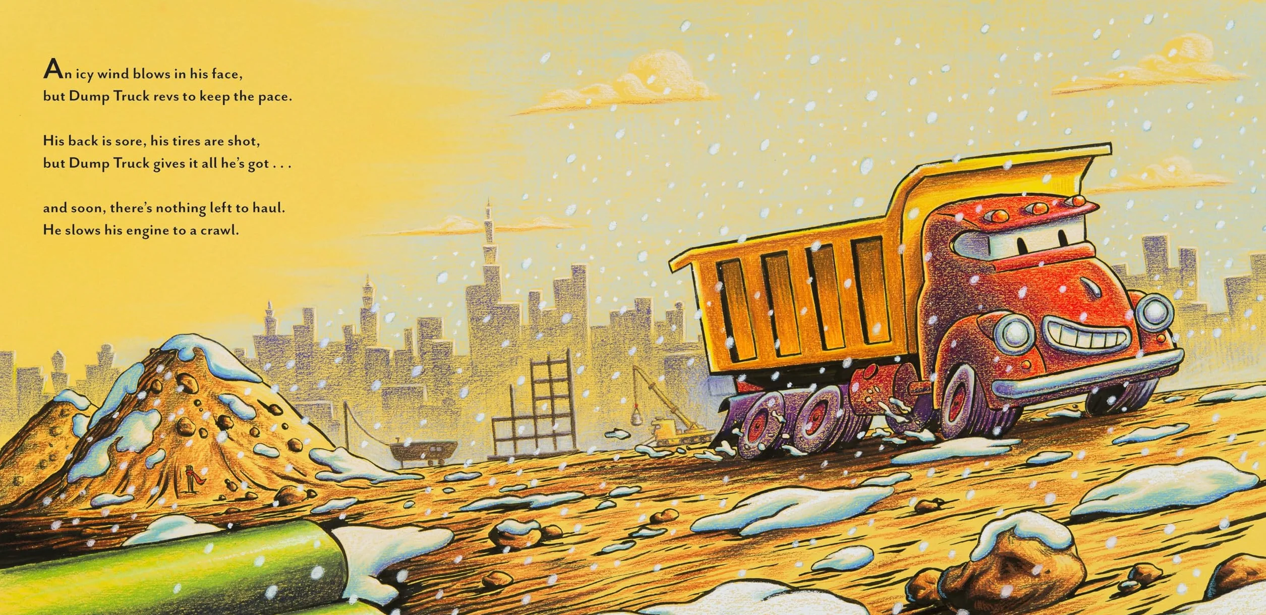 Construction Site on Christmas Night: (Christmas Book for Kids, Children's Book, Holiday Picture Book)