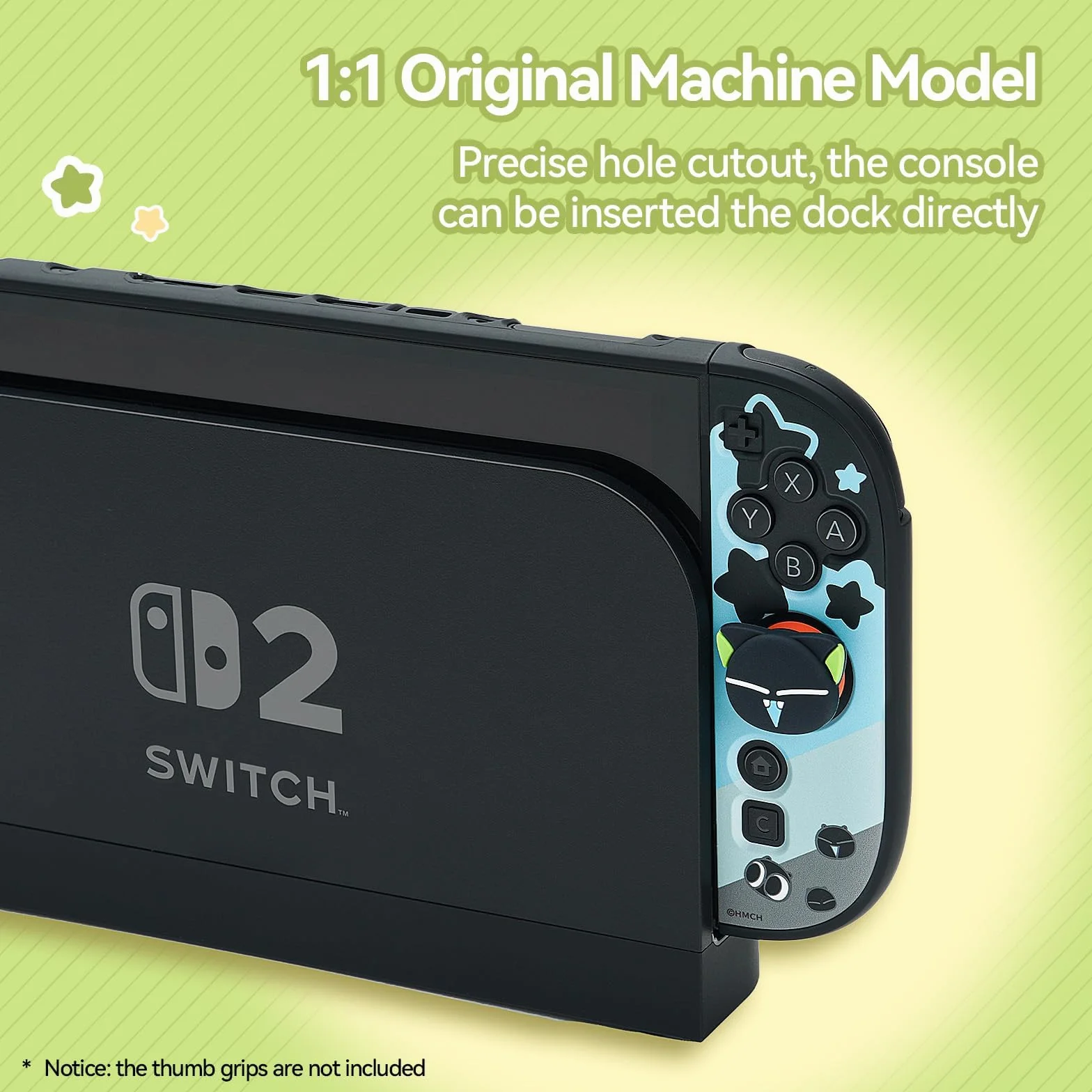 GeekShare Etui ochronne kompatybilne z Switch 2, twarda, wąska, dokująca obudowa PC kompatybilna z konsolą do gier Switch 2025 i kontrolerami joysticka - seria HEI