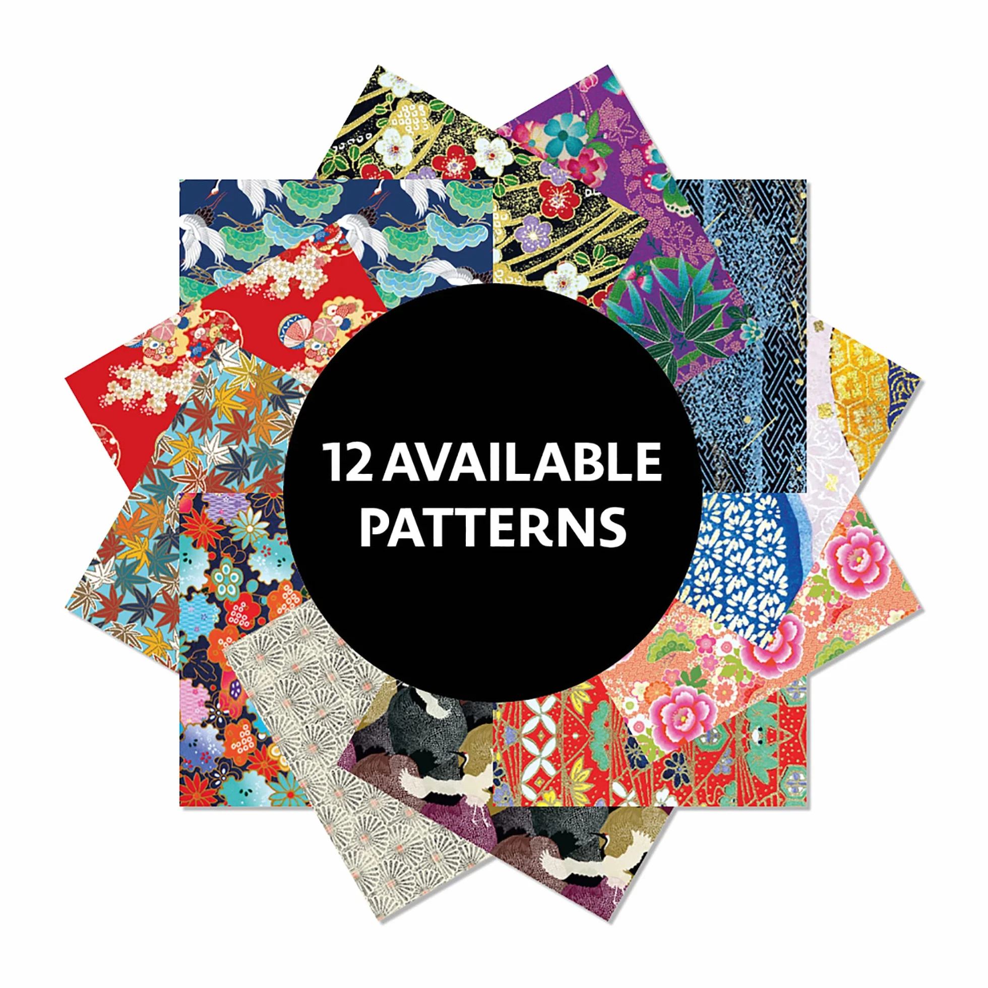 Origami Paper 500 Sheets Japanese Washi Patterns 6" (15 CM): Tuttle Origami Paper: High-Quality Double-Sided Origami Sheets Printed with 12 Different Designs (Instructions for 6 Projects Included)