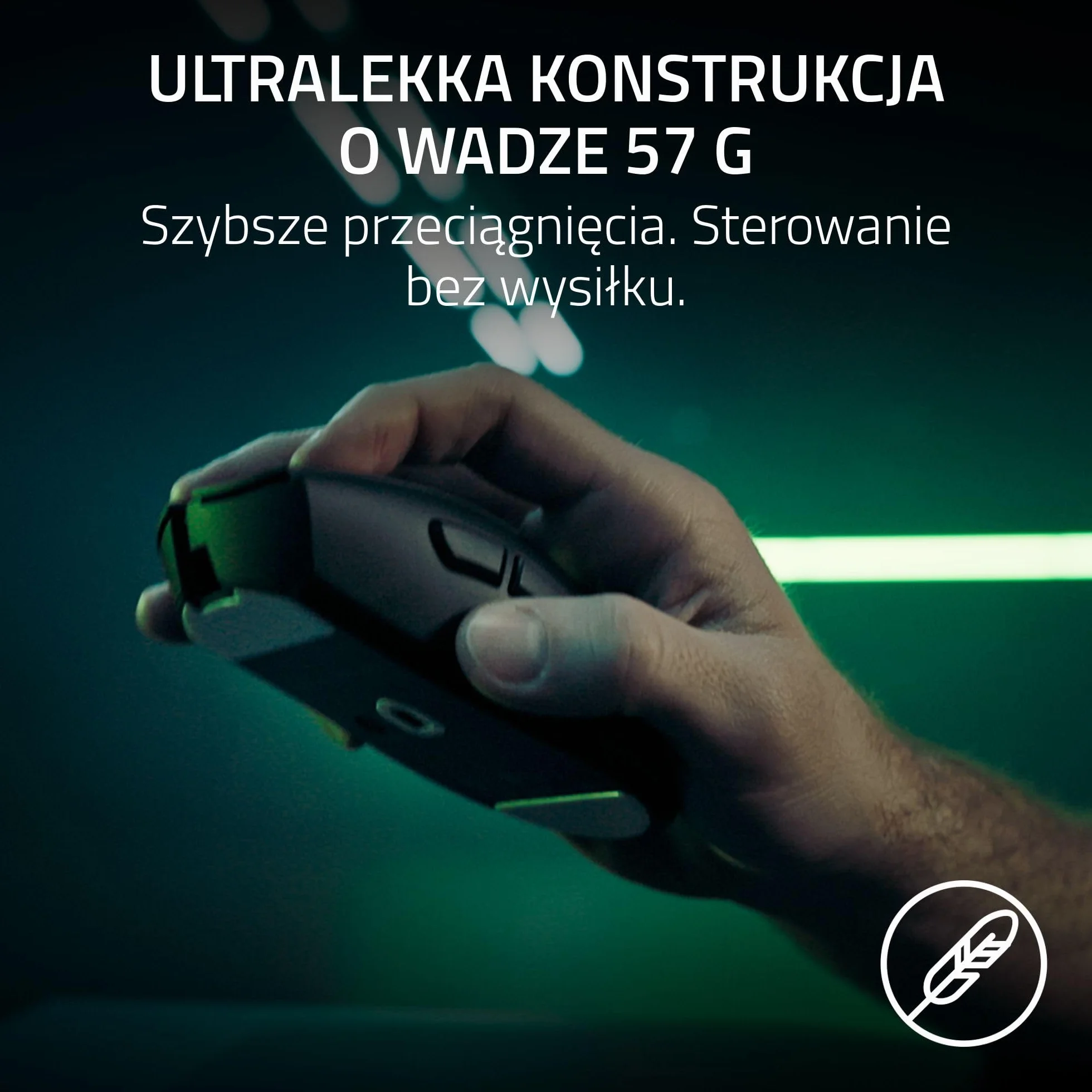 Razer DeathAdder V4 Pro bezprzewodowa mysz ergonomiczna 57 g 2,4 GHz Hyperspeed Focus Pro 45K 8K Hz Polling przełączniki optyczne Gen-4 Biały