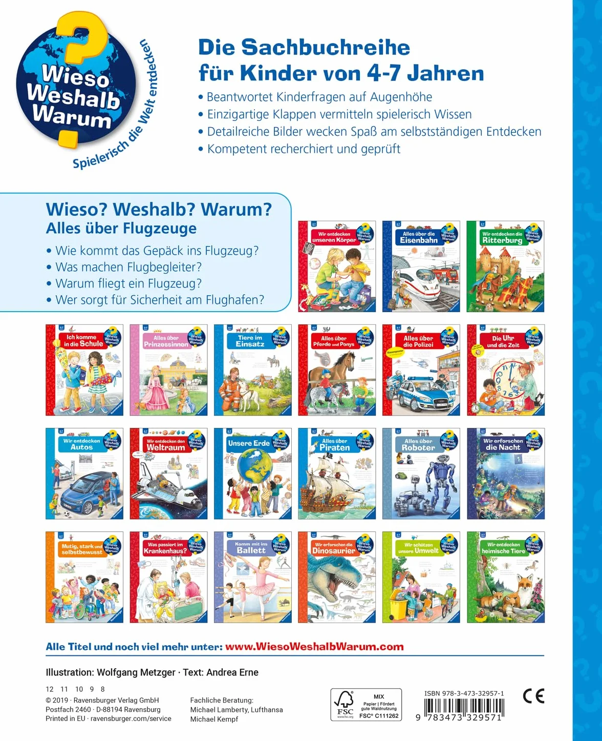 Wieso? Weshalb? Warum?, Band 20: Alles über Flugzeuge