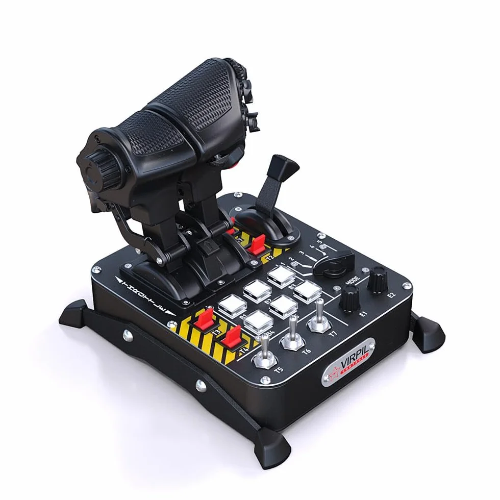 VIRPIL Controls - MongoosT-50CM3 Throttle (Dual-Engine Throttle Quadrant with Adjustable Detents, Authentic and Versatile Flight Simulator Control System, PC Gaming)