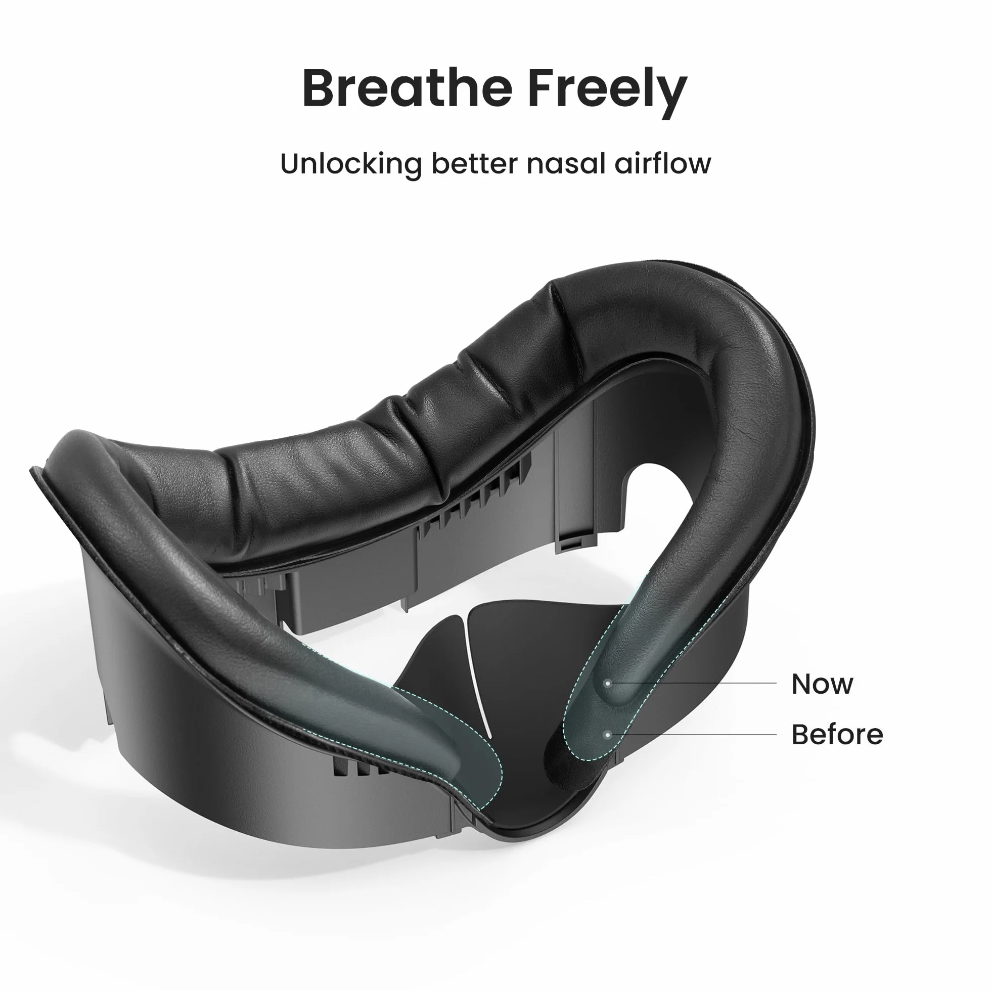 KIWI design V3 podkładka na twarz z interfejsem twarzy kompatybilna z akcesoriami Meta Quest 3, nie nadaje się do Quest 3S