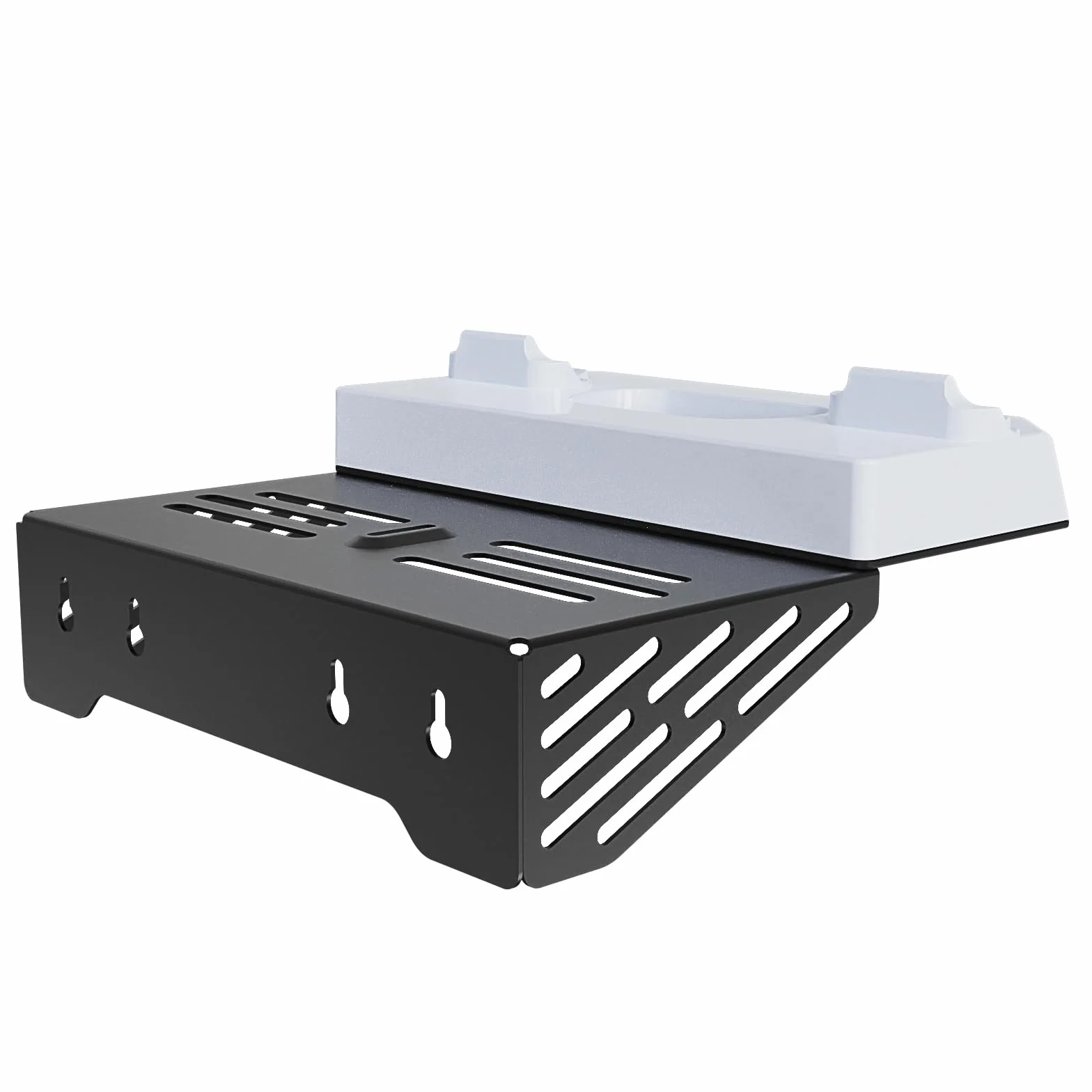 Uniwersalny stojak ścienny do PS5/PS5 Slim/ps5 Pro stojak na gamepad ładowanie wieszak na słuchawki z kontrolerem RGB Light Bar i słuchawkami uchwyt ścienny zestaw