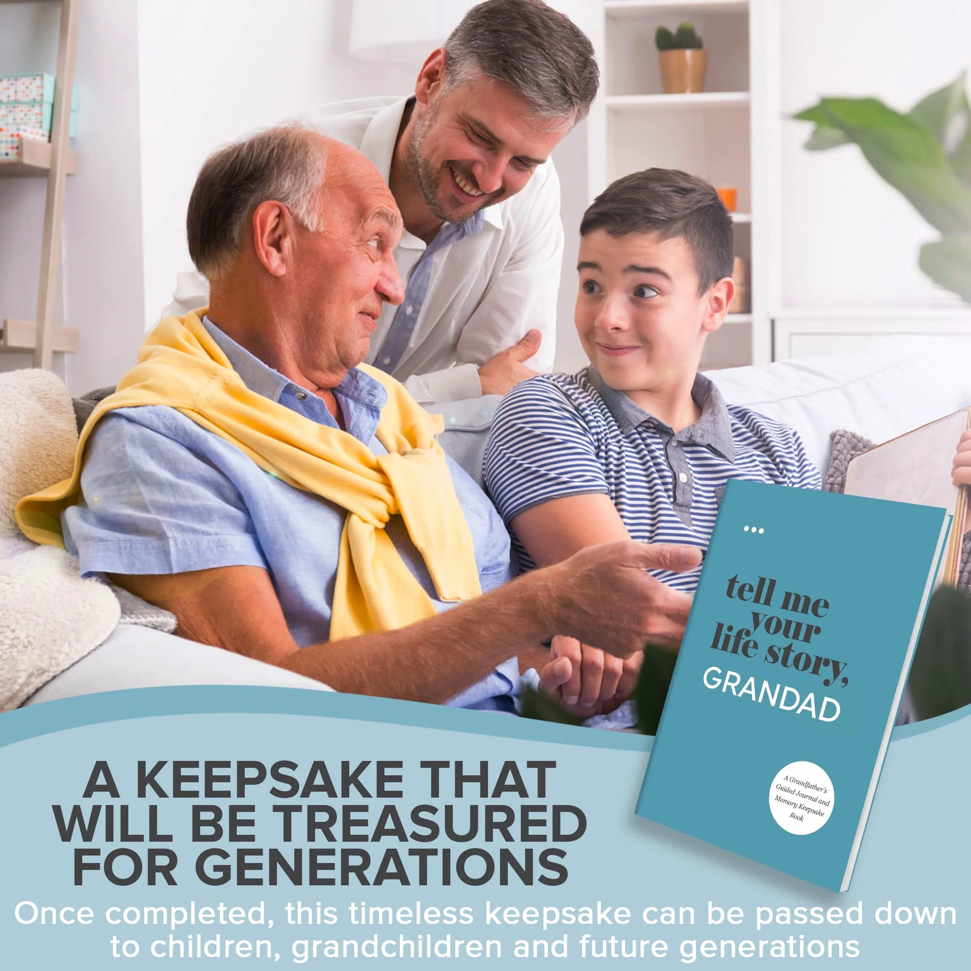 Tell Me Your Life Story, Grandad: A Grandfather’s Guided Journal and Memory Keepsake Book