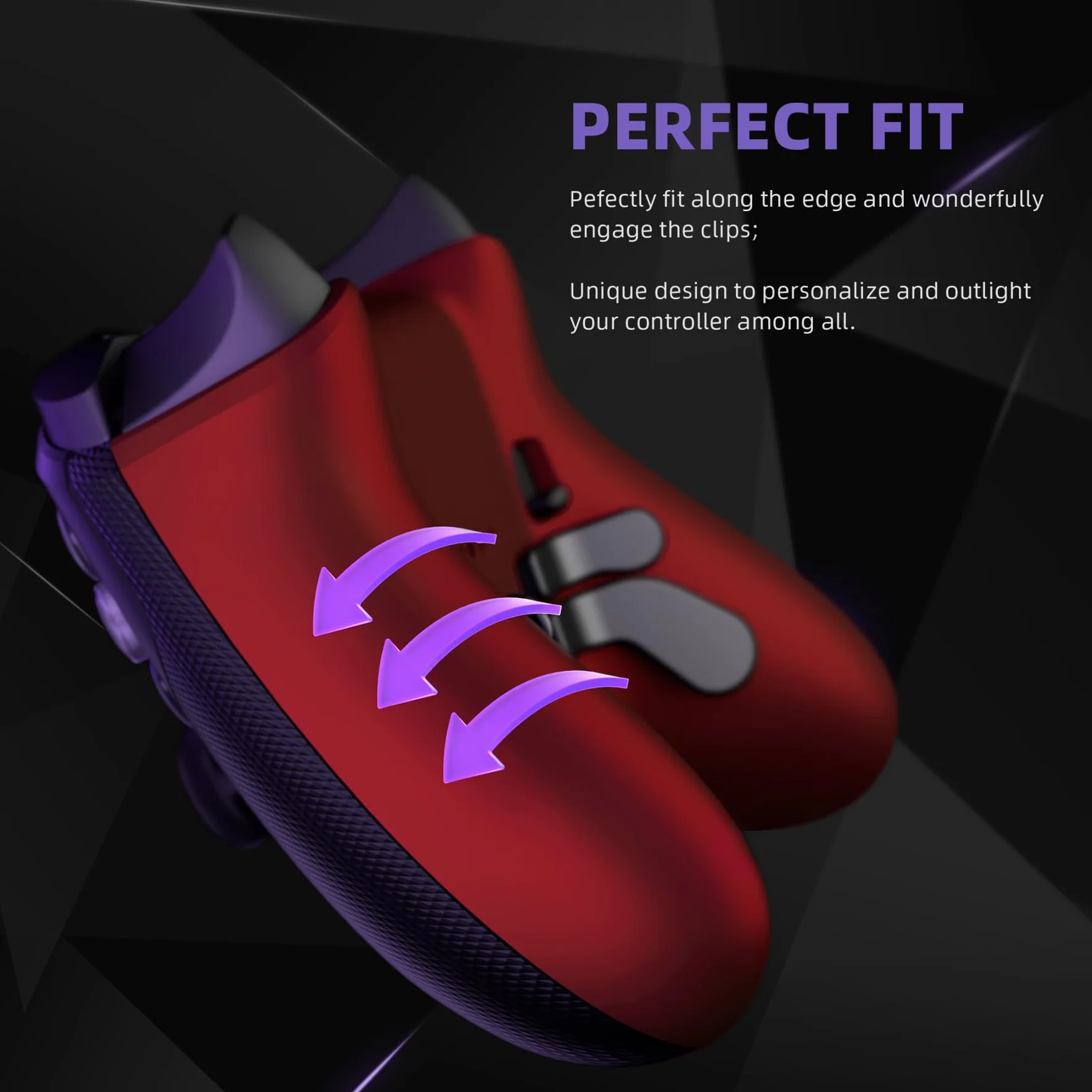 eXtremeRate Zapasowa dolna obudowa do kontrolera Xbox Elite Series 2, niestandardowa szkarłatna czerwona tylna obudowa do kontrolera bezprzewodowego Xbox Elite Series 2 Core Model 1797 - BEZ