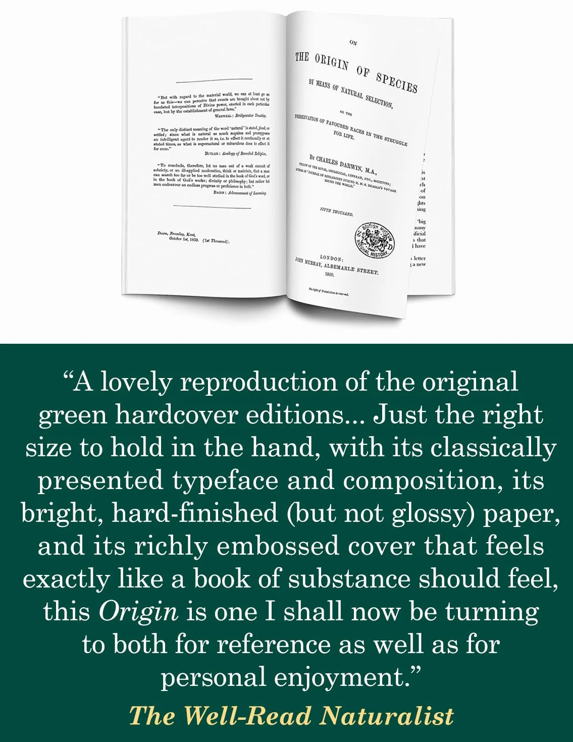 On the Origin of Species: Charles Darwin
