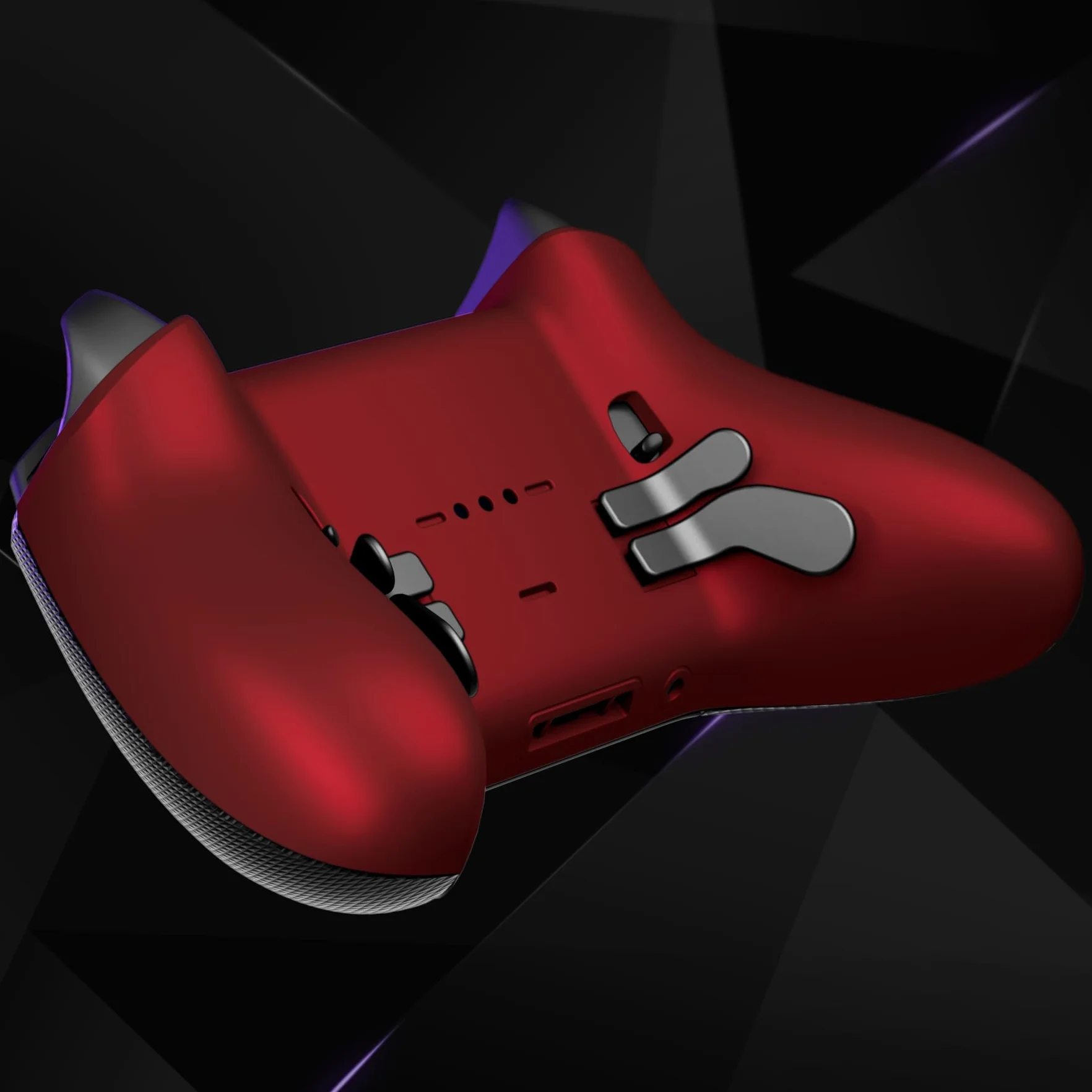 eXtremeRate Zapasowa dolna obudowa do kontrolera Xbox Elite Series 2, niestandardowa szkarłatna czerwona tylna obudowa do kontrolera bezprzewodowego Xbox Elite Series 2 Core Model 1797 - BEZ