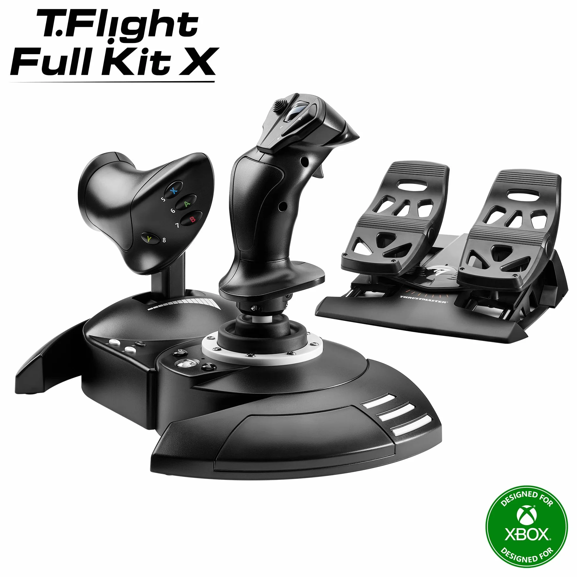Thrustmaster T.Flight Full Kit X - Joystick, Throttle and Rudder Pedals for Xbox Series X,S/Xbox One/PC