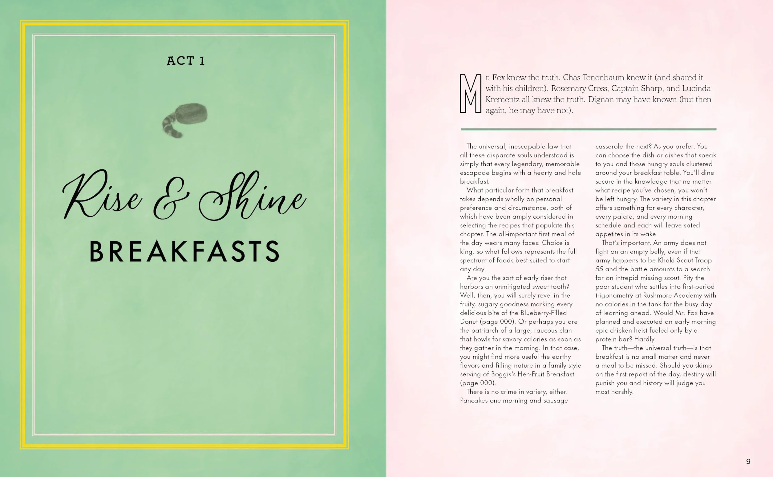 The Wes Anderson Cookbook: Whimsical Recipes Inspired by the Director and His Films