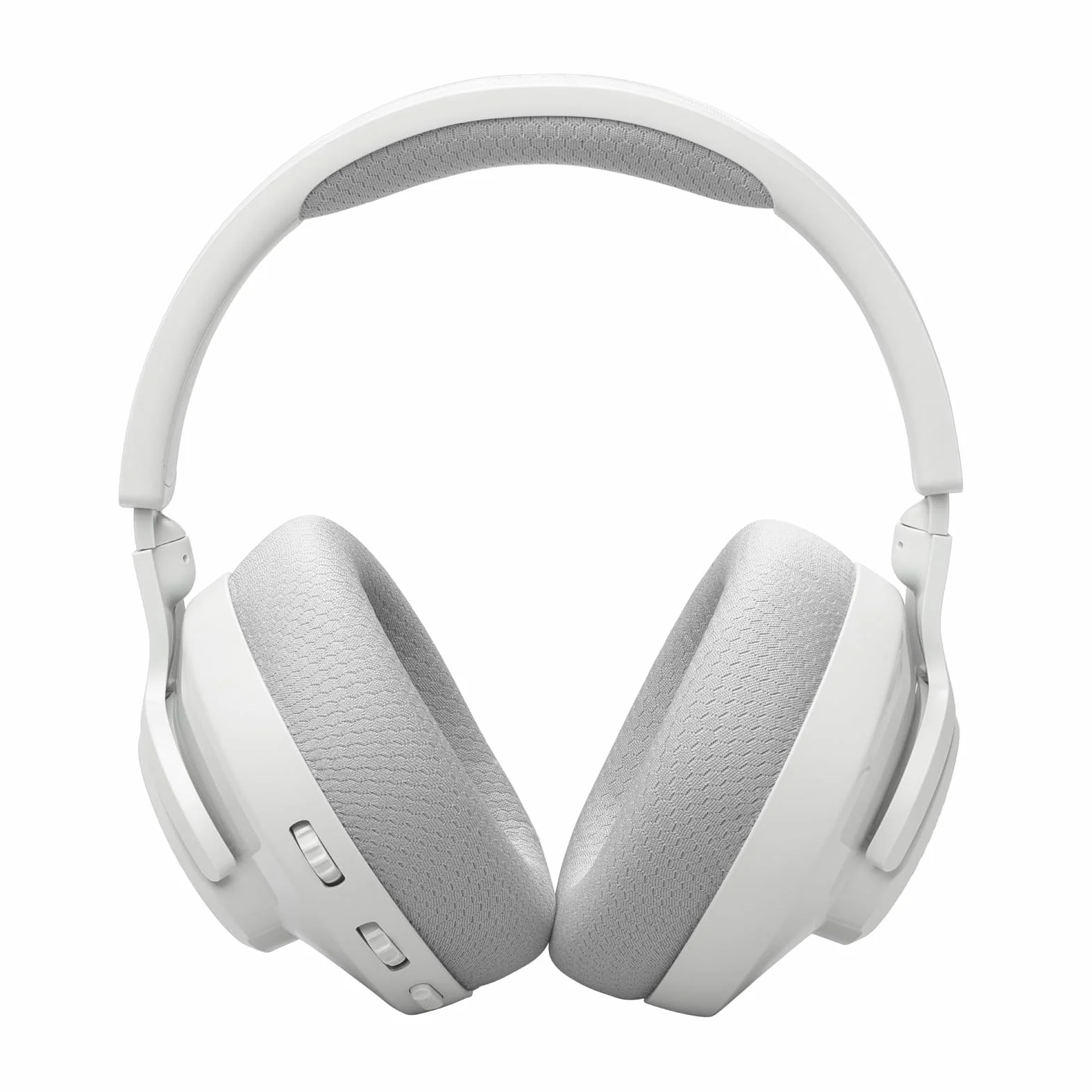 JBL Quantum 360 Słuchawki Bezprzewodowe Nauszne do Gier z Odłączanym Mikrofonem, Opcją Wyciszenia, 2,4 GHz, Bluetooth, 22 H Odtwarzania na Baterii, Kompatybilne z Wieloma Platformami, Białe