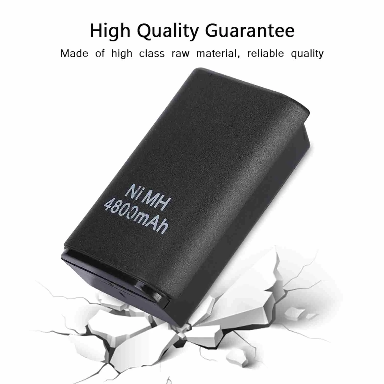 Bewinner Akumulator 4800 mAh do Kontrolera 360 z Kablem USB i Bazą Ładującą