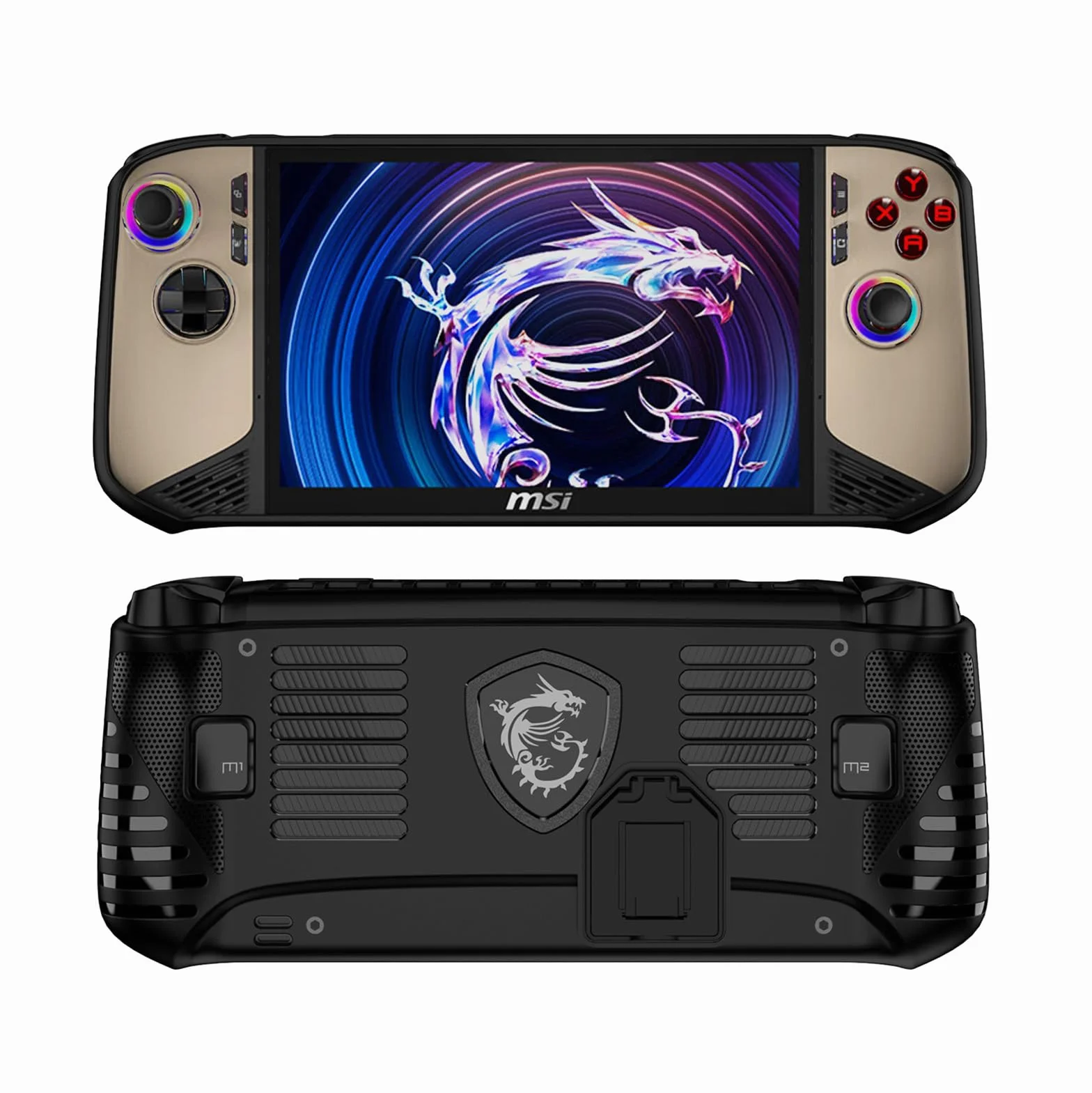 Etui do MSI Claw 8 AI+(2025),Uchwyt TPU Pokrywa Ochronna do MSI console portable Claw 8 AI+ A2VM 2025,Etui z Miękkim Tyłem z Podpórką do MSI Claw 8 AI+ 2025(Czarny)