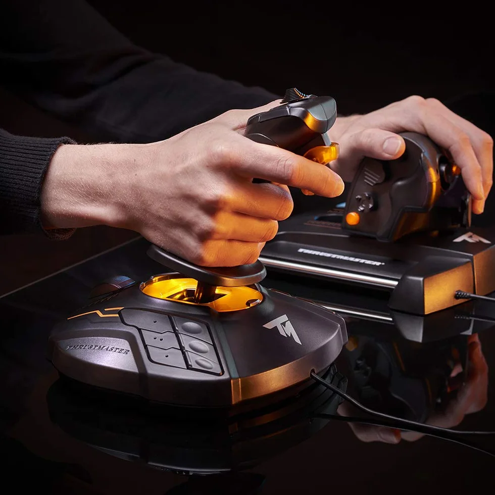 Thrustmaster T16000M FCS Hotas - System sterowania lotem z joystickiem i przepustnicą, z technologią H.E.A.R.T HallEffect AccuRate dla PC