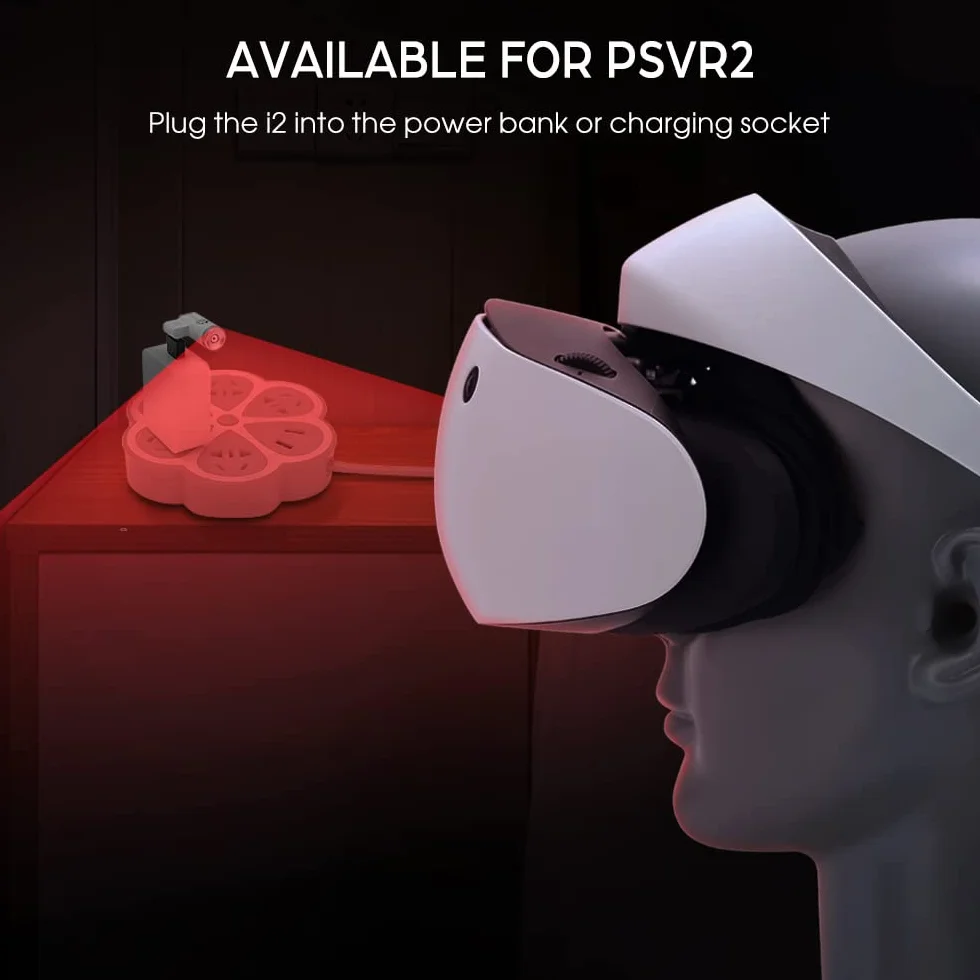 KKCOBVR i2 Wewnętrzny oświetlacz światła kompatybilny z Quest 2 PSVR2 poprawiający światło podczerwone śledzenie czujnika w ciemności