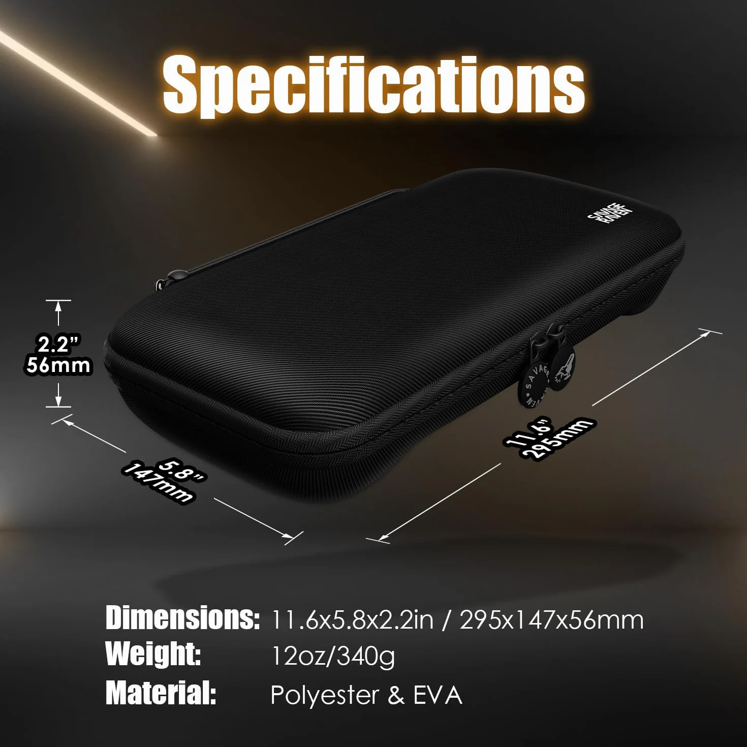 Savage Raven by Skull & Co. Every Day Slim Carrying Case for Nintendo Switch 2: Portable Hard Shell Protective Travel Case, Gaming, Console Protection