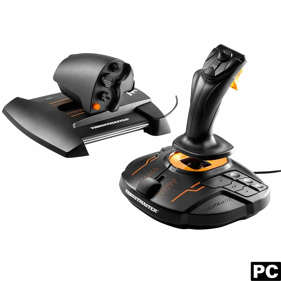 Thrustmaster T16000M FCS Hotas - System sterowania lotem z joystickiem i przepustnicą, z technologią H.E.A.R.T HallEffect AccuRate dla PC