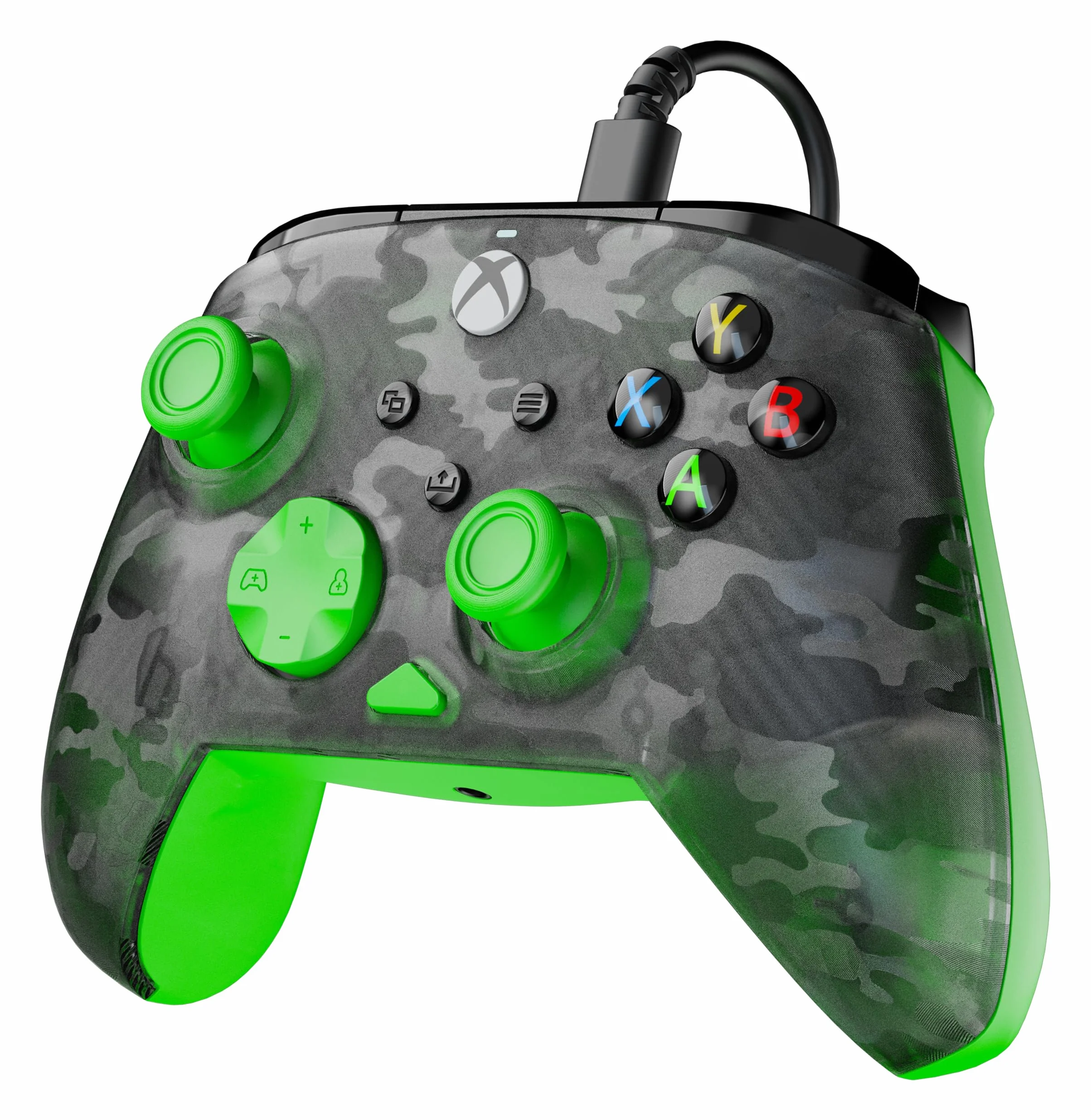 Turtle Beach Rematch Core Ghost Black Camo/Green Wired Gaming Controller – Licencjonowany dla Xbox Series X i S, Xbox One i Windows PC