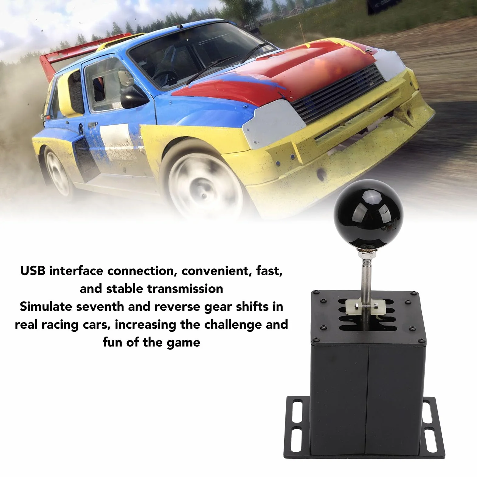 TKSE 7+R H Gear Shifter Wysoka Symulacja Symulator Wyścigów USB Symulator Game Simulator dla G29 G27 G25 G920 T300RS GT Kierownica