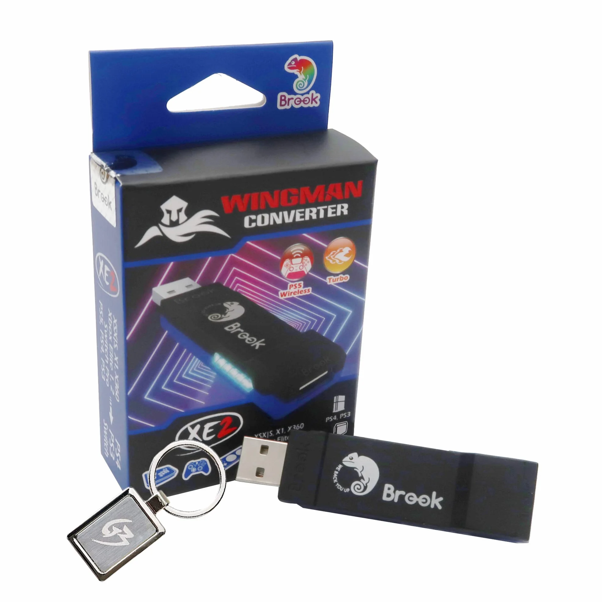 Mcbazel Brook Wingman XE2 Super Converter obsługuje kontrolery Xbox Series S/X/Xbox 360/Xbox One/PS5/PS4/PS3/Switch Pro na konsolach PS4/PS3/Switch/Switch OLED / PC