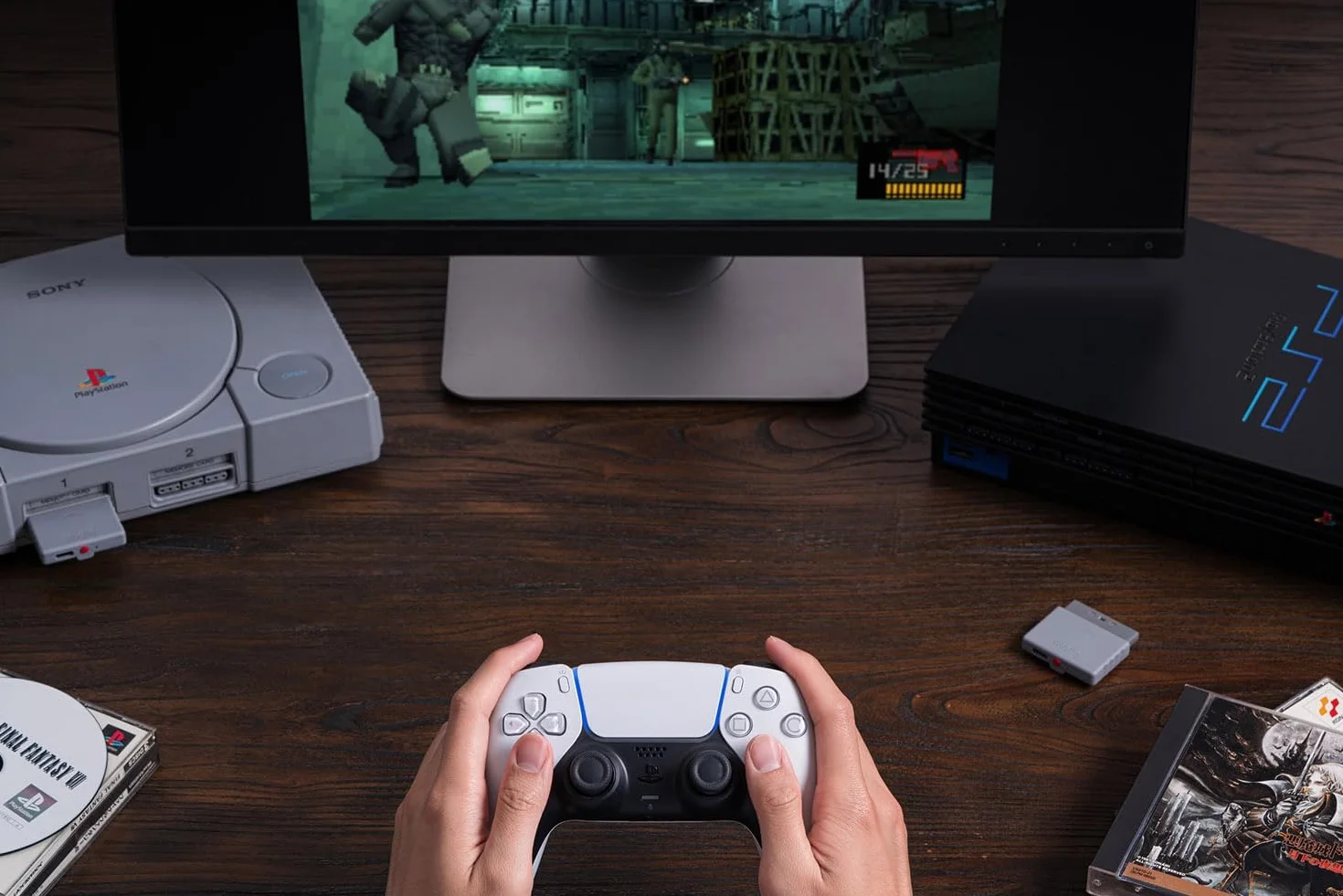 8Bitdo Bluetooth Retro Odbiornik do PS1, PS2, Windows, Xbox Series, Xbox One, PS5, PS4, Switch Pro