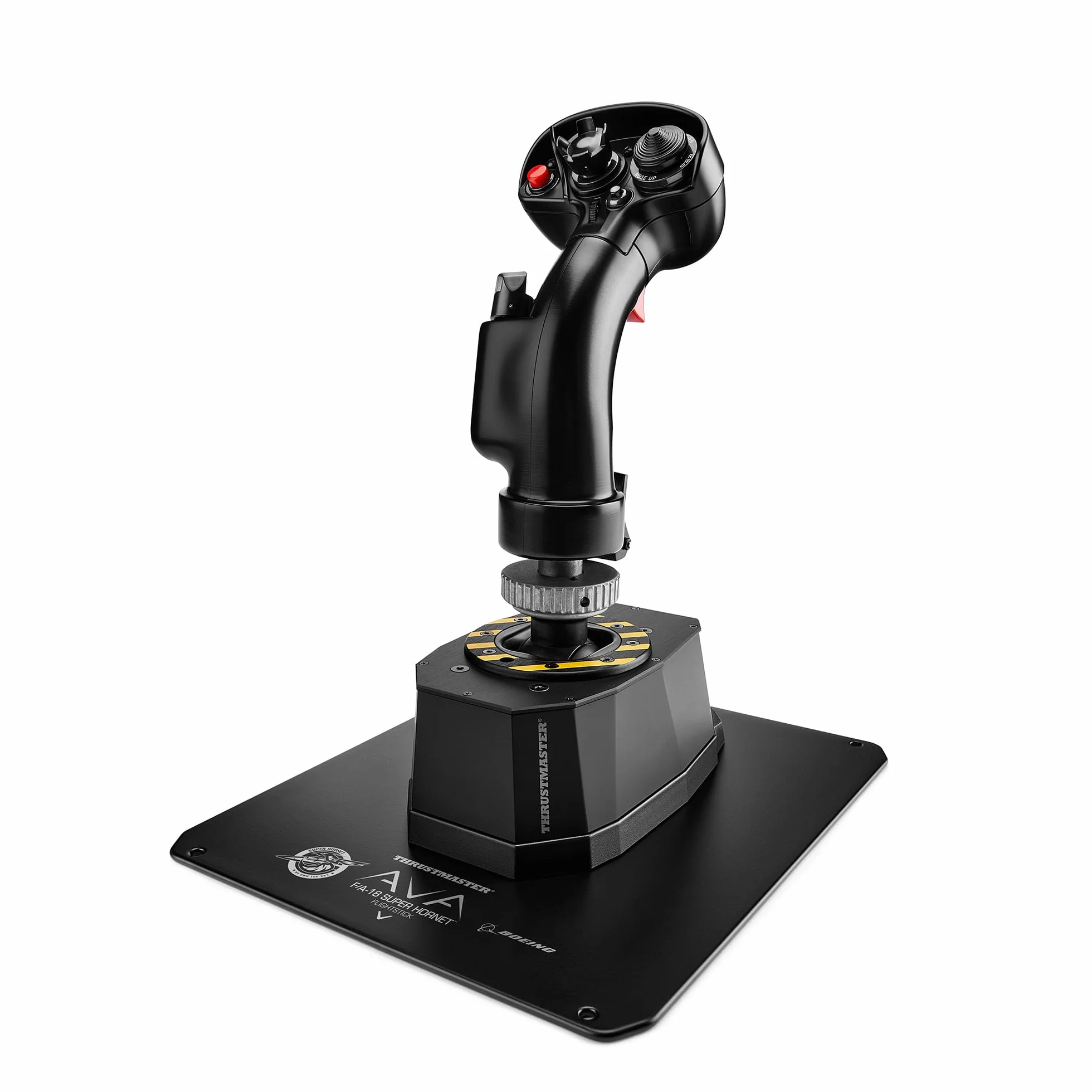 Thrustmaster AVA F/A-18 Super Hornet Flightstick, modularna baza do joysticka do symulacji lotu na PC, replika drążka sterowego myśliwca F/A-18C Hornet w zestawie
